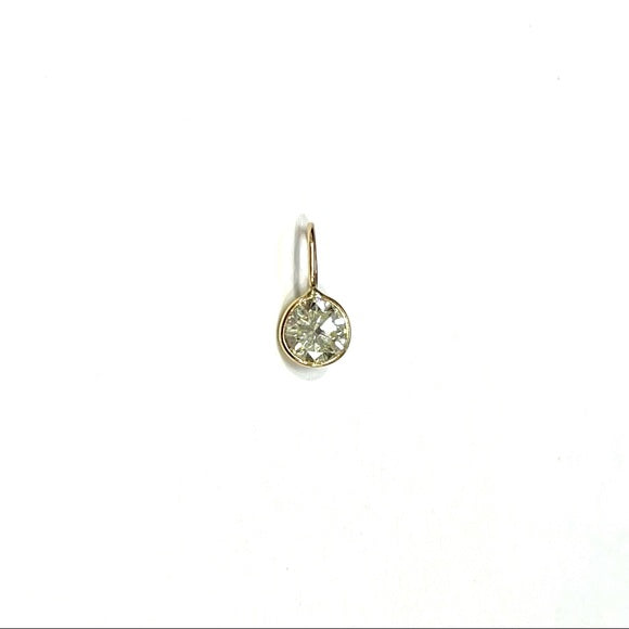 .30CT Brilliant Cut Diamond Pendant in solid 14k Yellow Gold