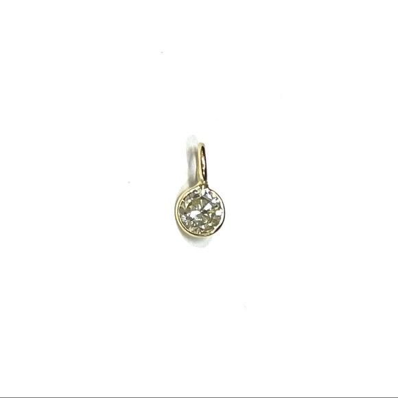 .80CT Brilliant Cut Diamond Pendant in solid 14k Yellow Gold