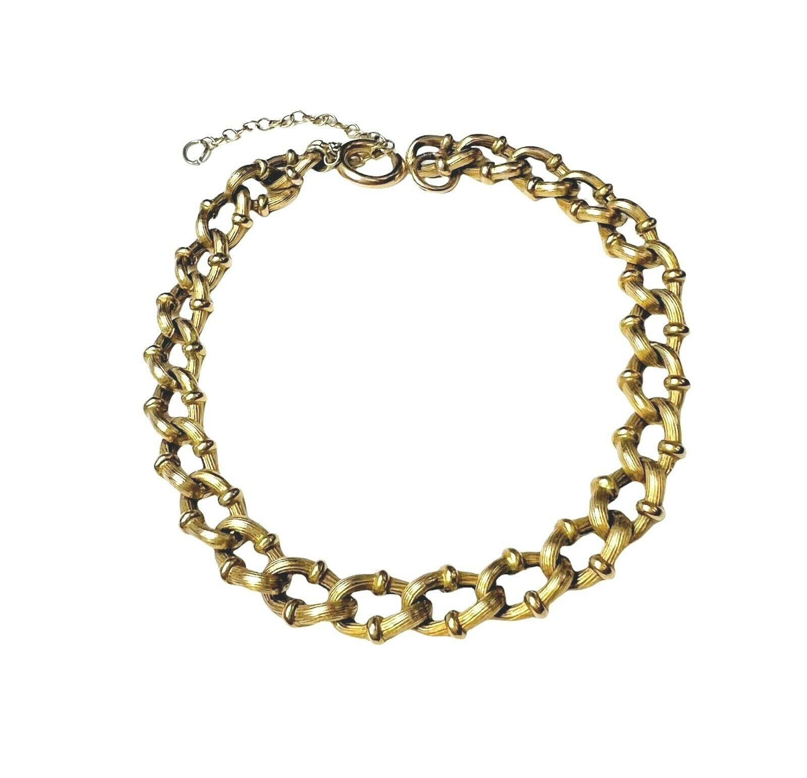 Solid 18K Yellow Gold Antique Victorian Curb Link Chain Bracelet 8"