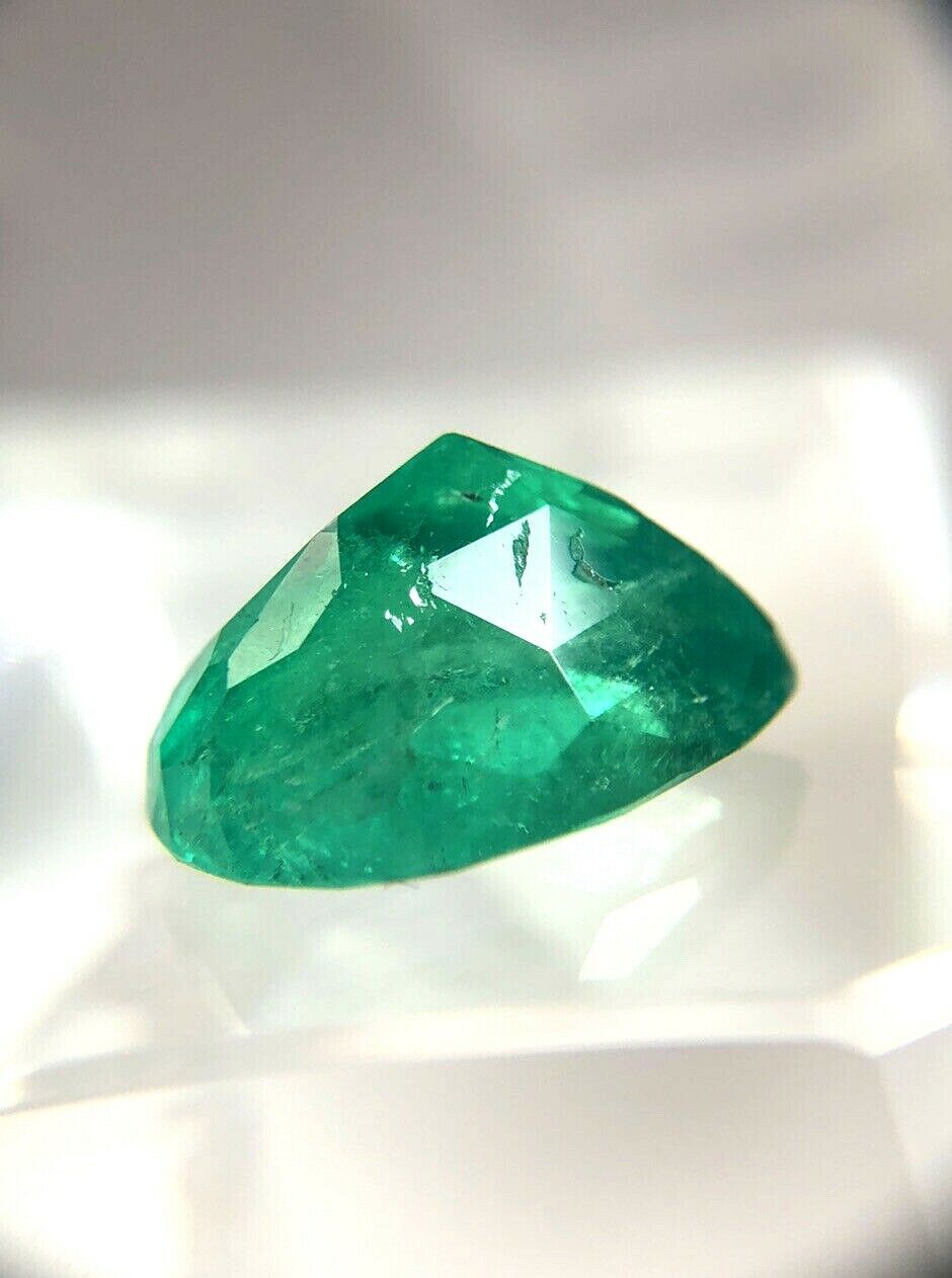 10.59CT Pear Colombian Emerald GIA Certified