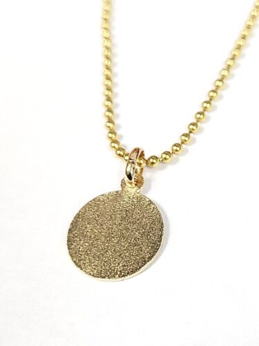 14K Yellow Gold Cancer Horoscope Pendant Charm .67"