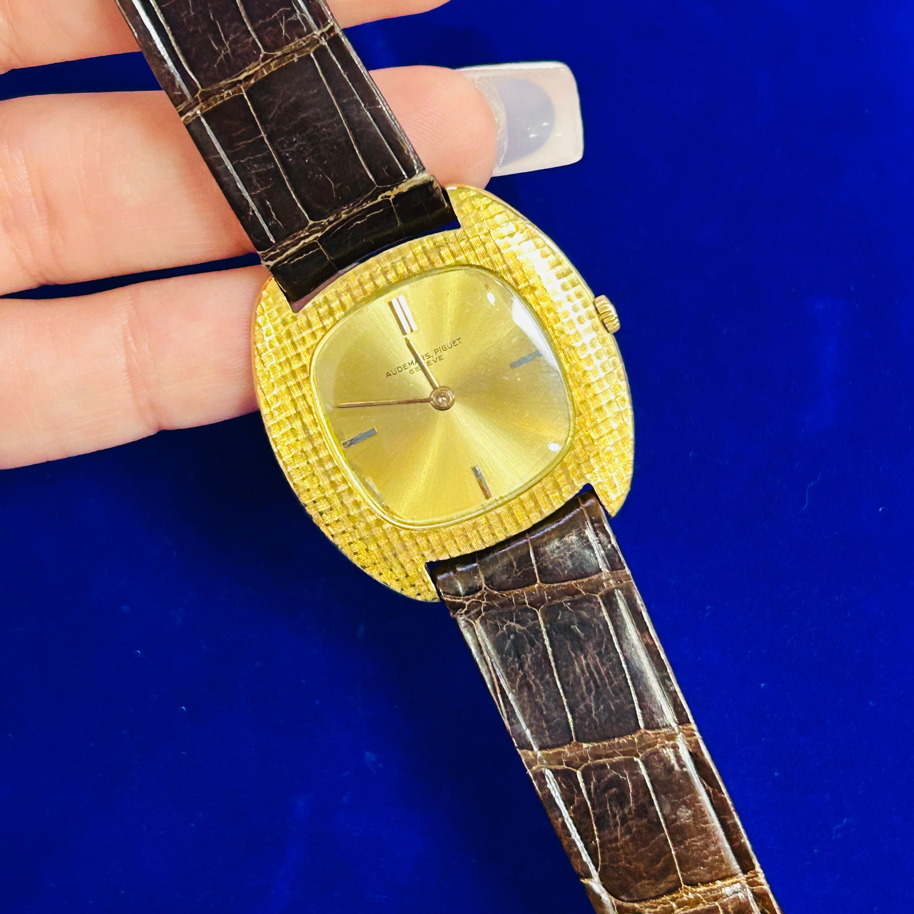 Aduermas Piguet Fine and ultra thin, 18K yellow gold wristwatchMade circa 1960