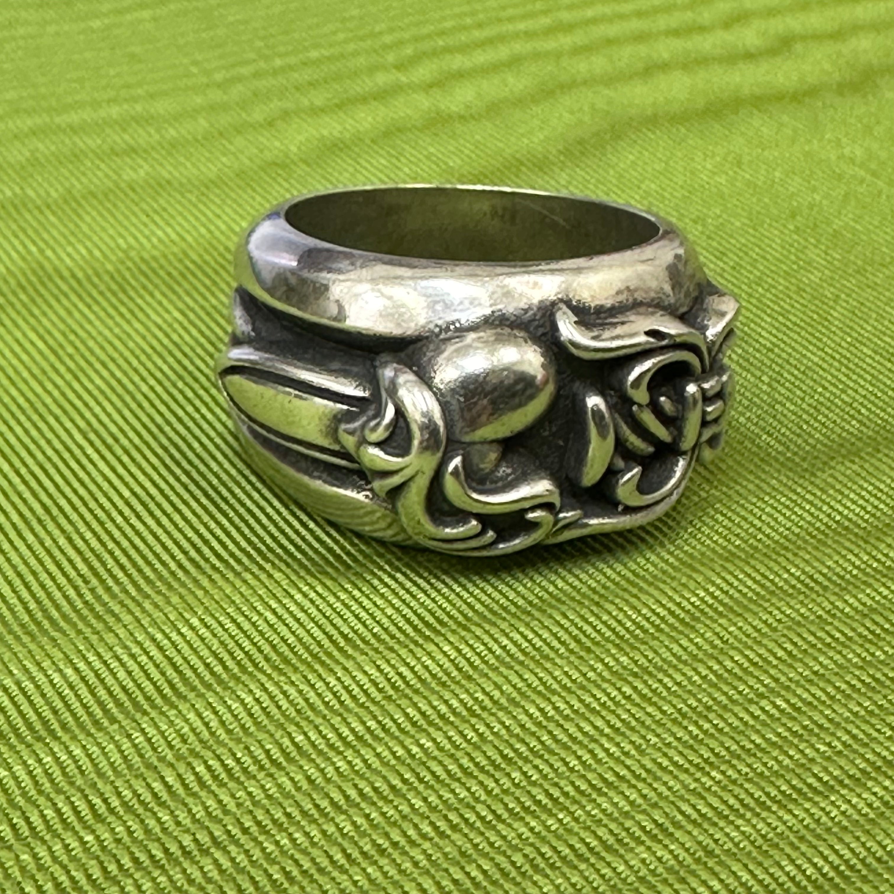 Solid Sterling silver Chrome Hearts Men's Dagger Ring