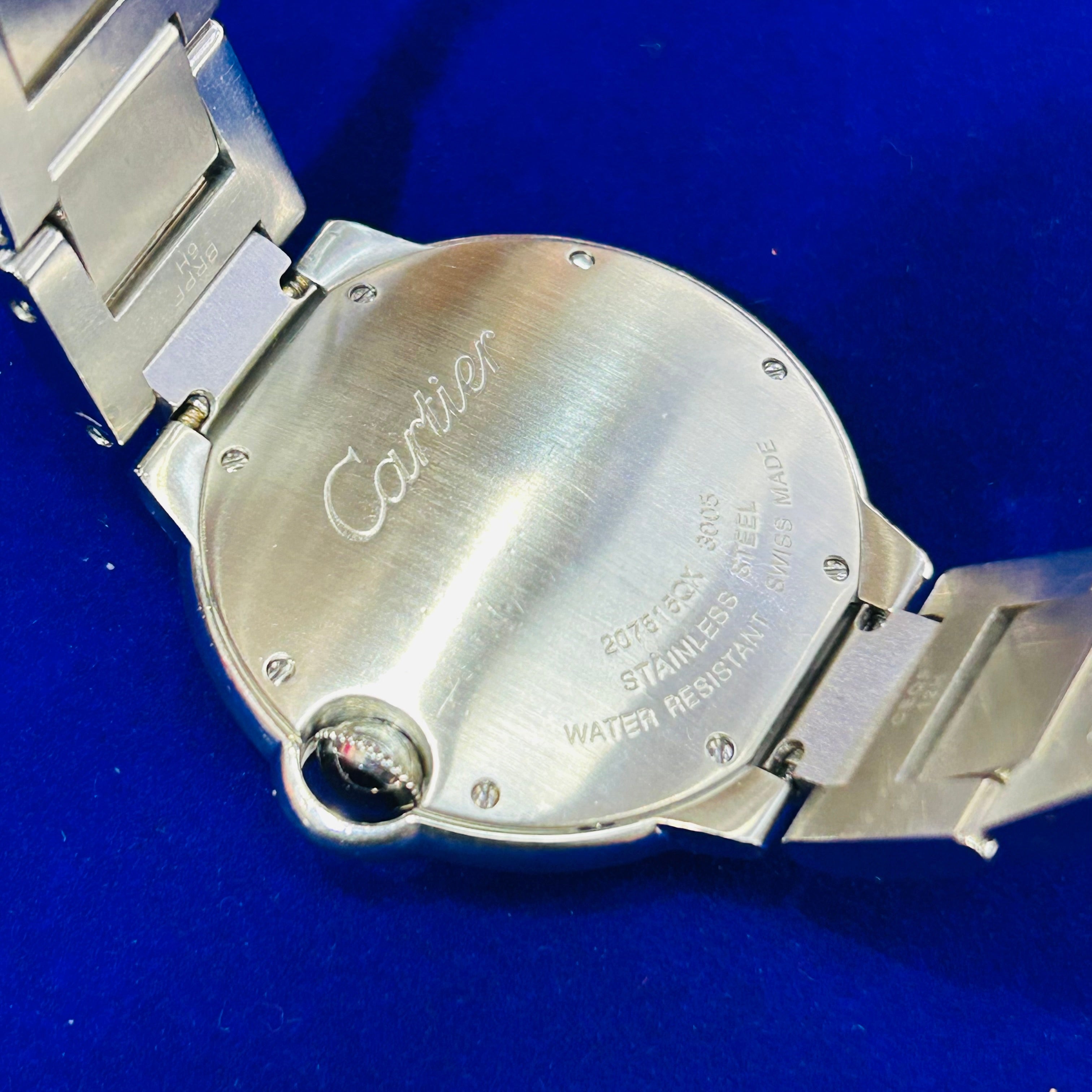 Cartier Ballon Bleu 36mm Stainless Steel Automatic With Papers Watch