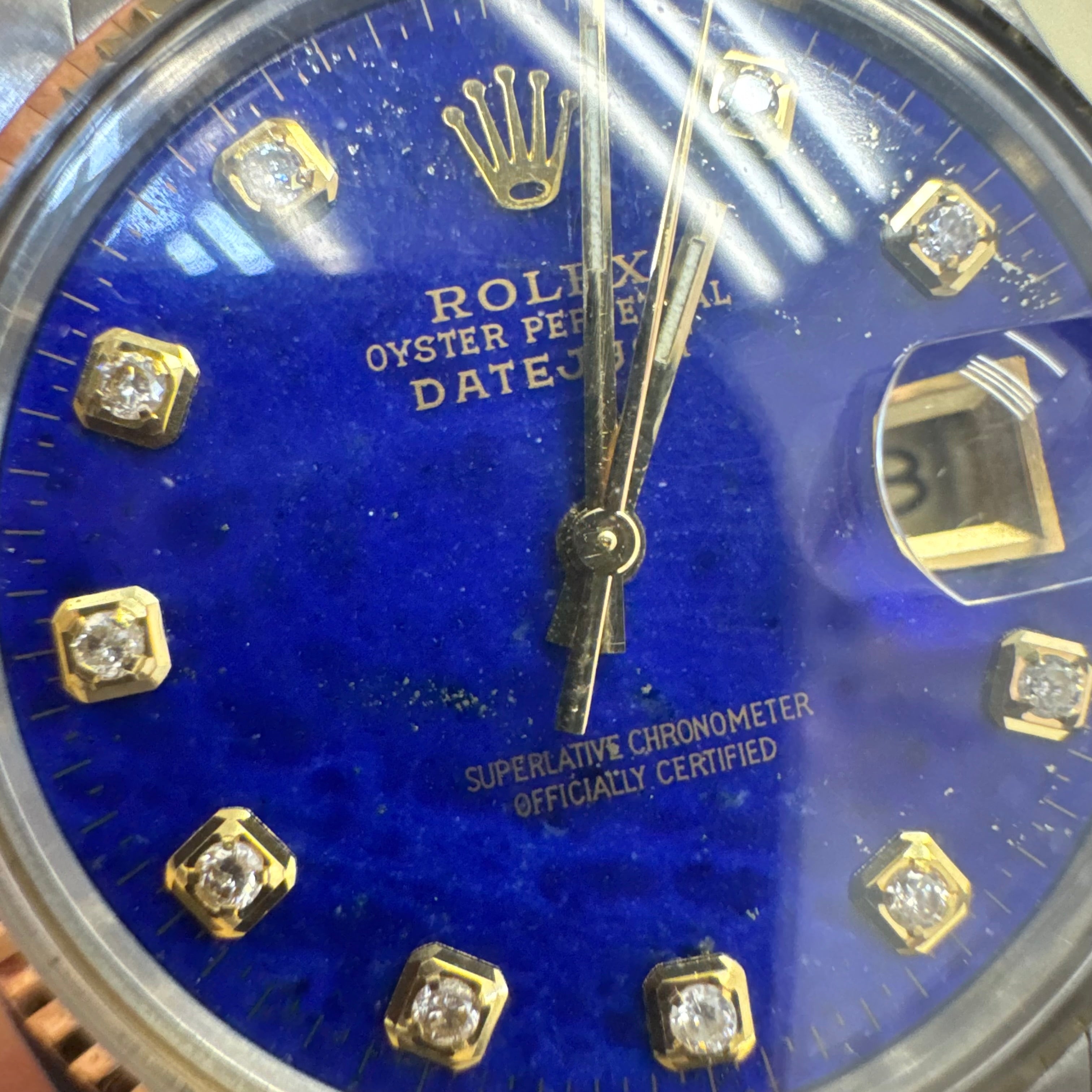 36MM Date Just Two Tone  Lapis Dial  ref.16013