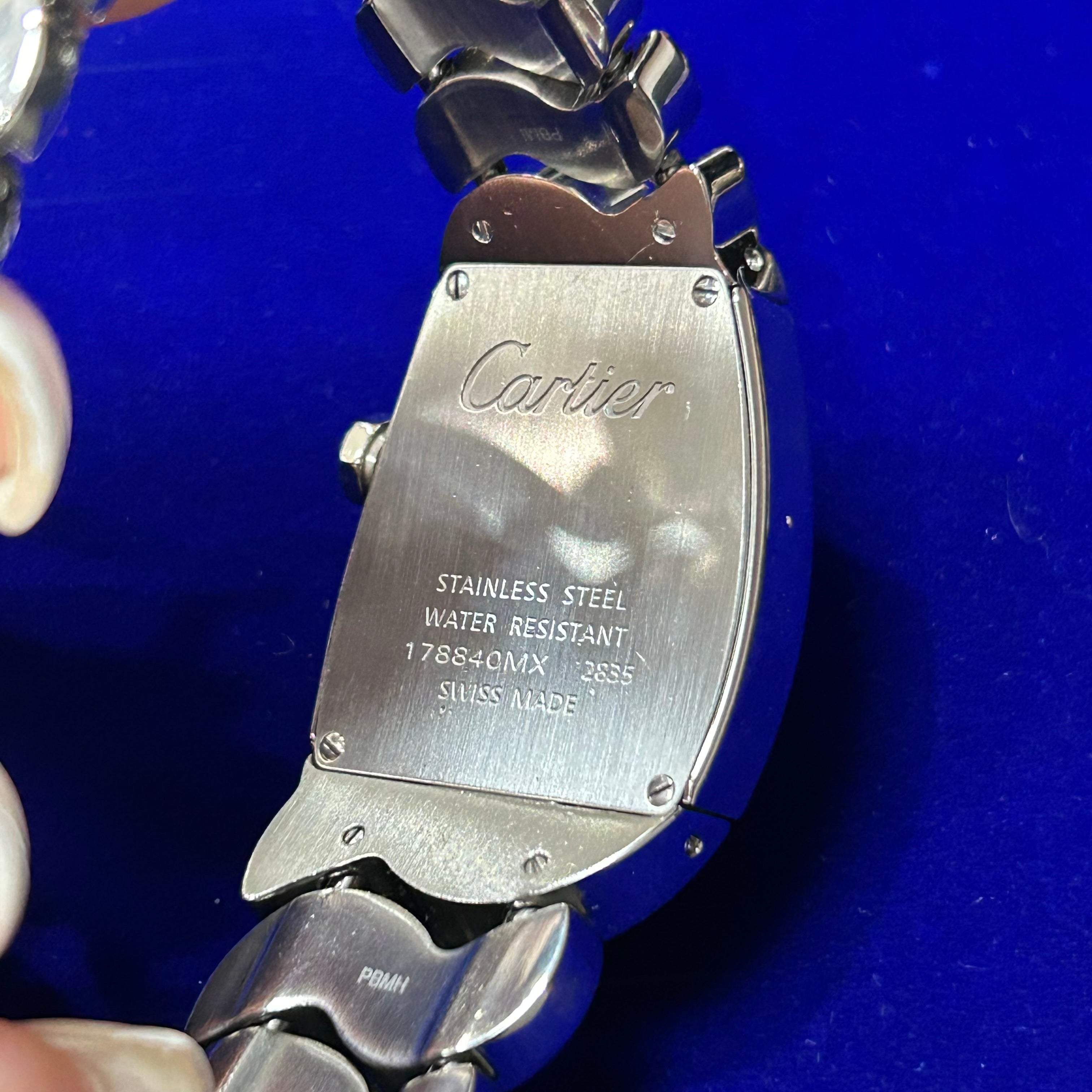 Cartier La Dona Large 28MM Stainless Steel Quartz Ladies Watch 7"