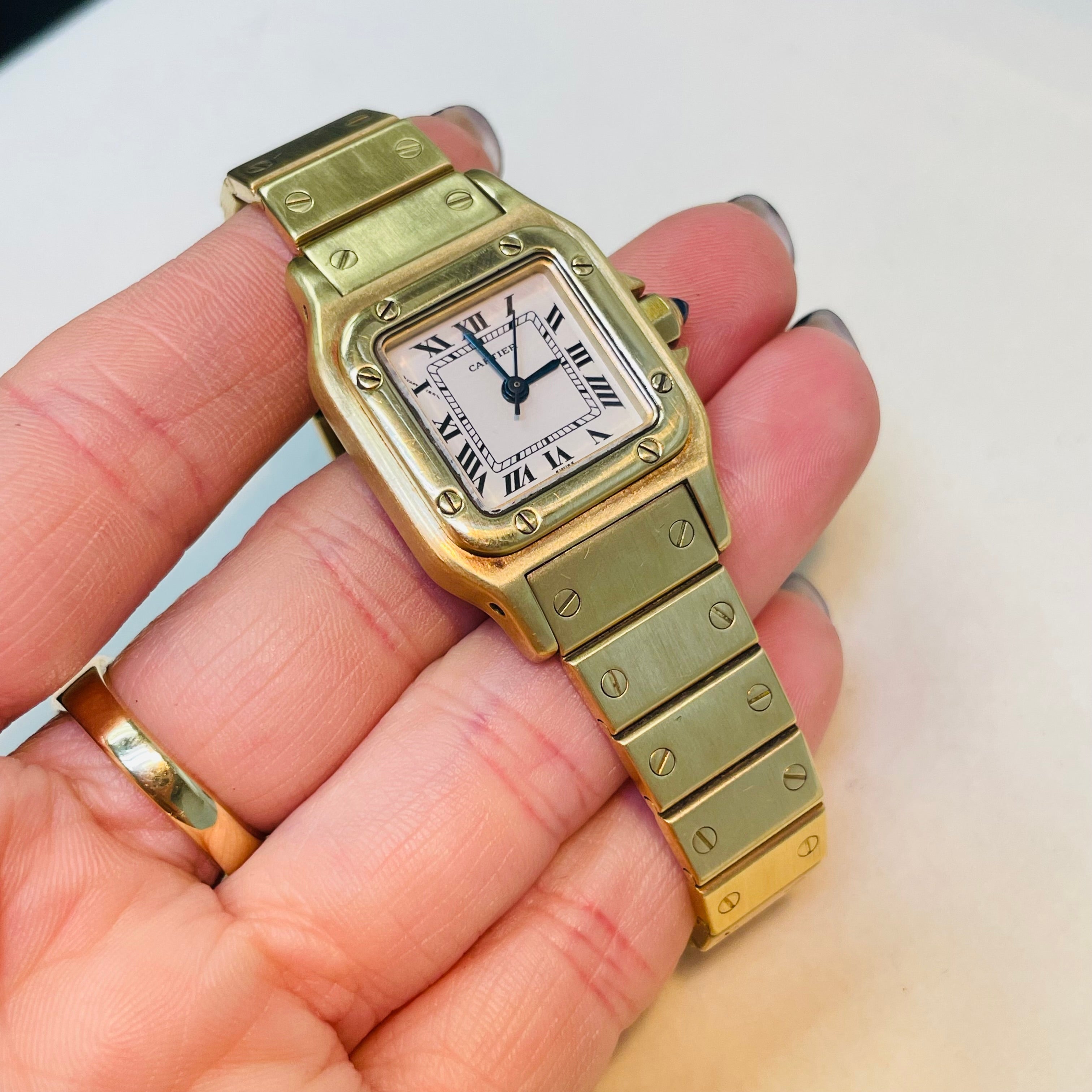 23MM Solid 18K Yellow Gold Cartier Santos Small size