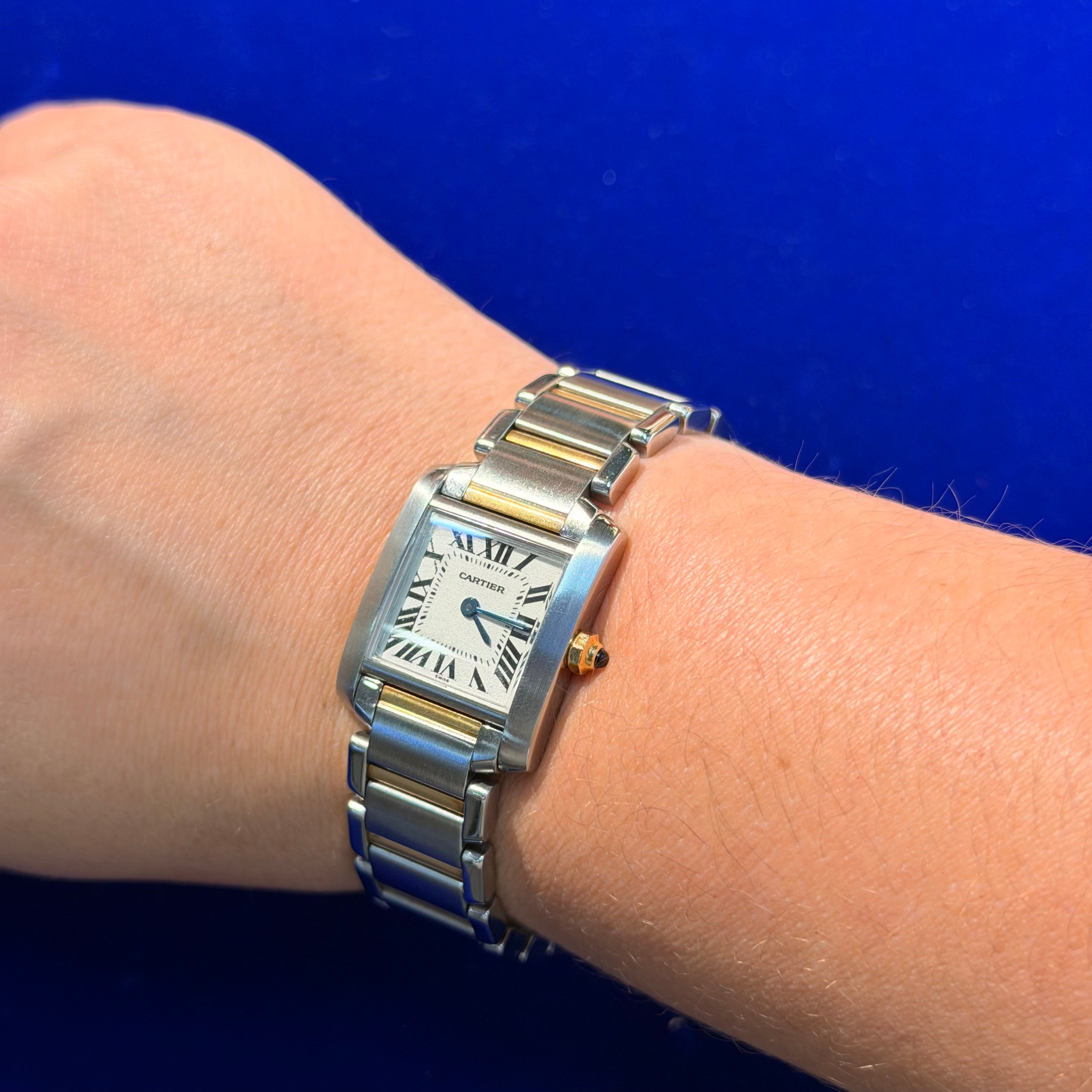 20MM Small Cartier Tank Francaise 18K & Stainless Steel 6.75"