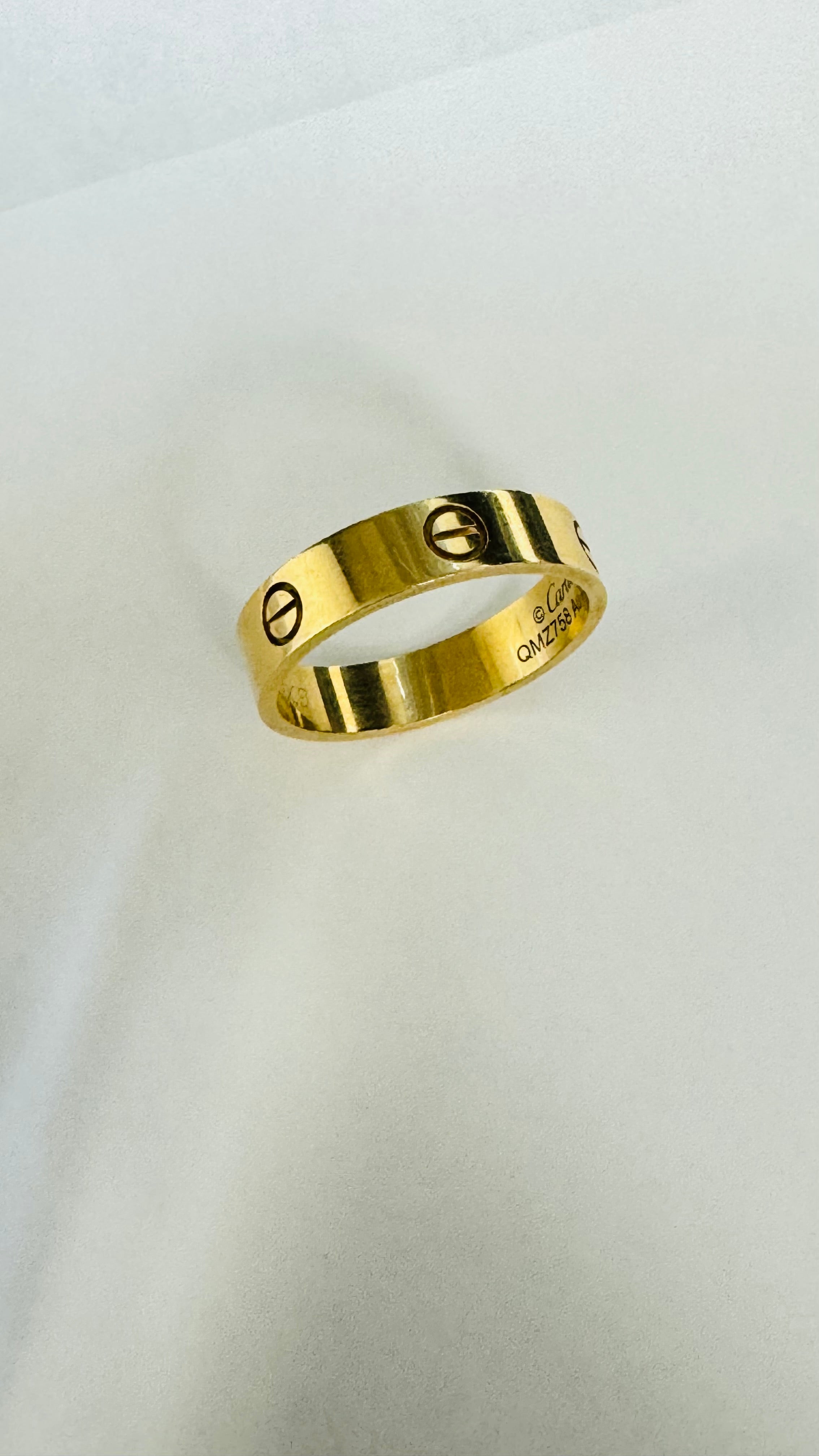 Cartier Love Ring Solid 18K Yellow Gold Size 12