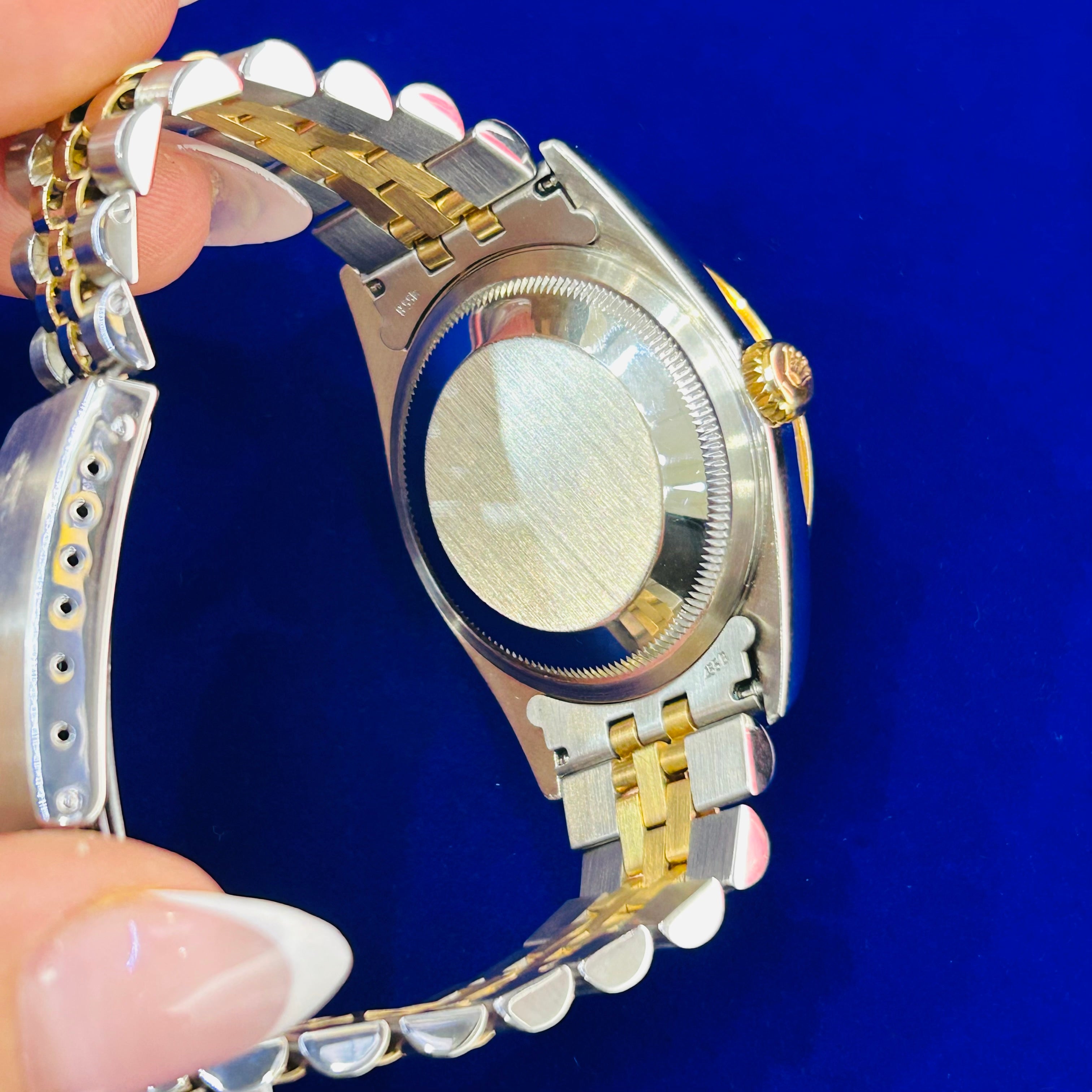 Rolex 36mm Datejust | Ref 16233 | Green Diamond Dial & Diamond Bezel | Jubilee 18k Yellow Gold & Stainless