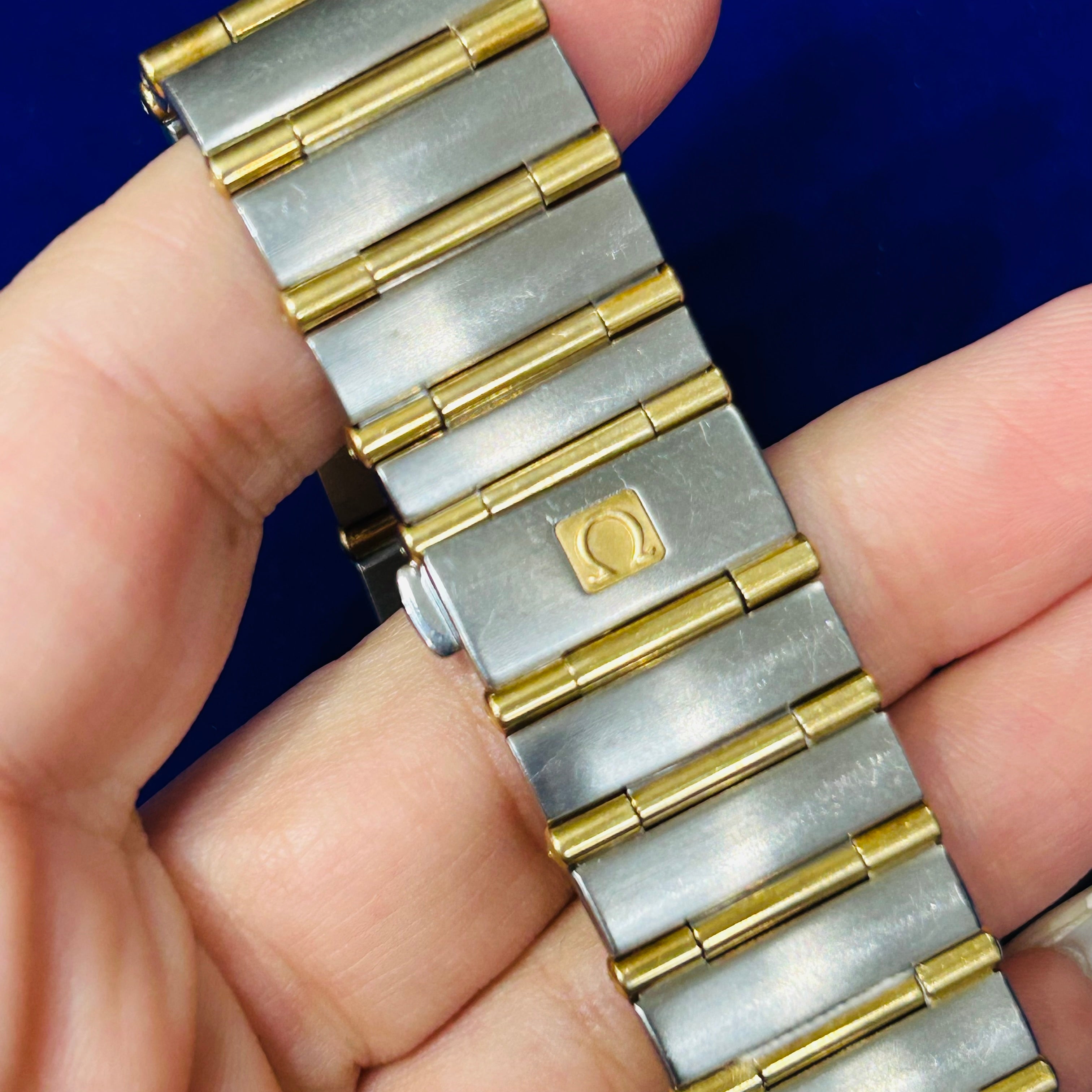 Omega Constellation Quartz  18k Yellow Gold Steel 33mm Quartz 6.5"