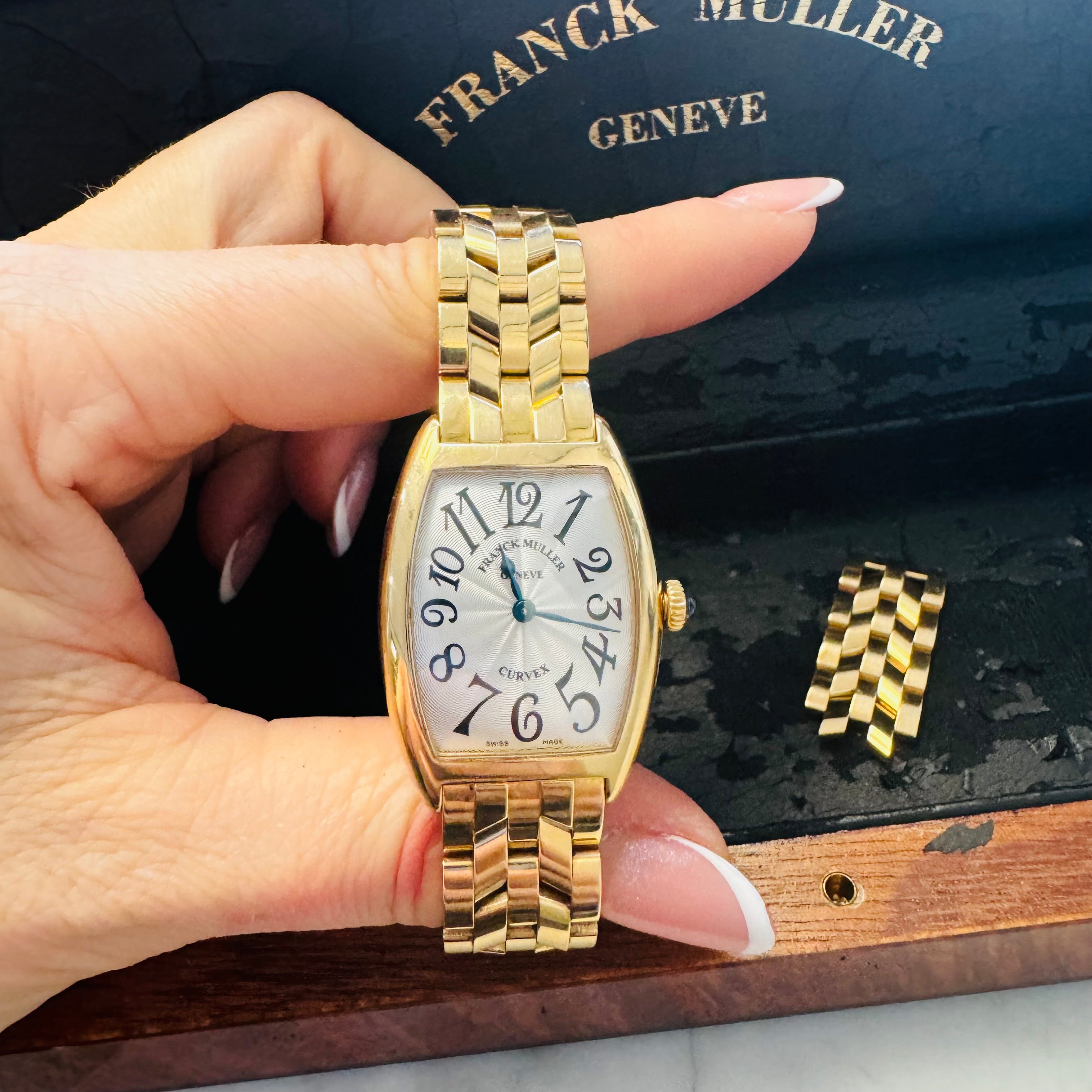 Frank Mueller 18K Yellow Gold Curvex Watch