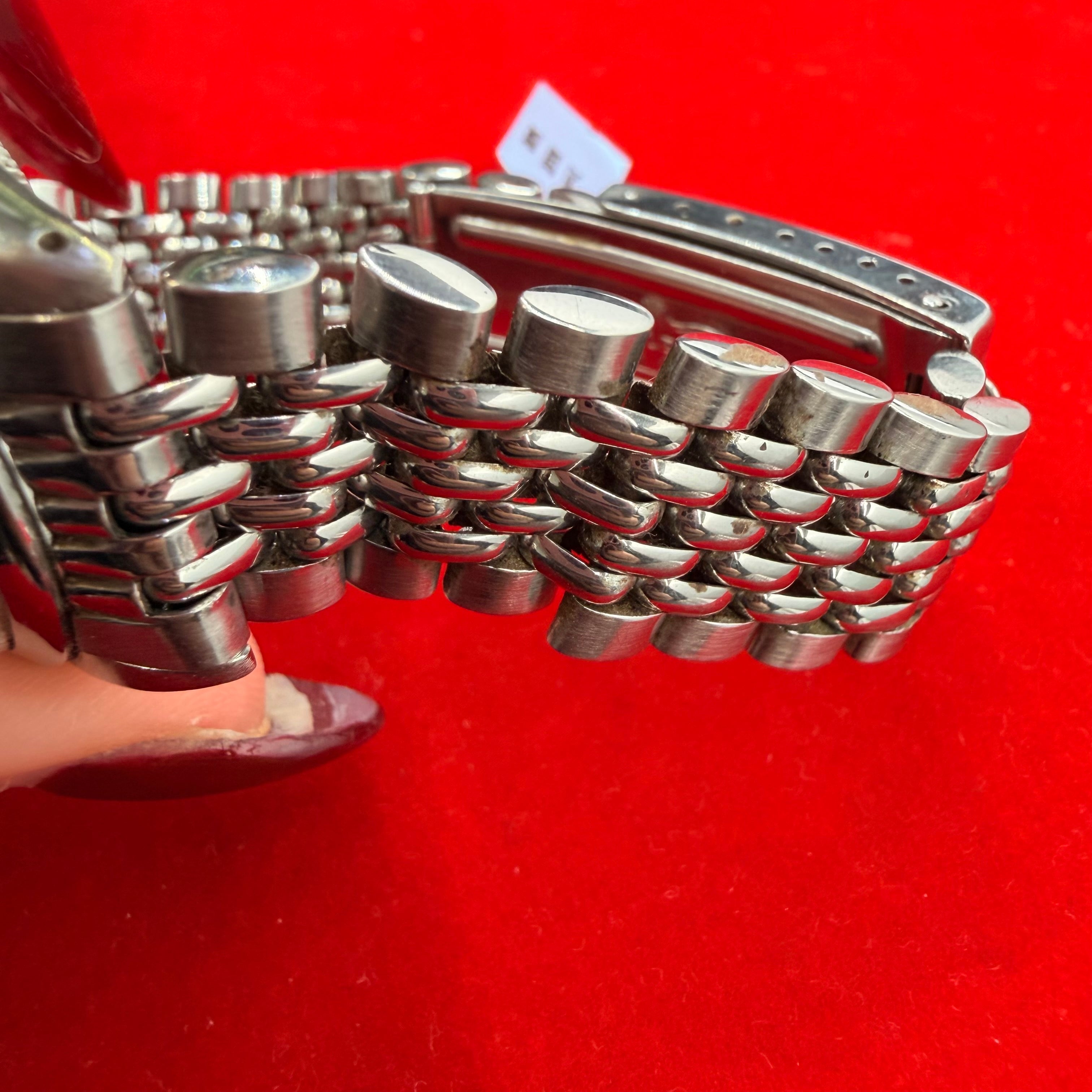 Vintage Stainless Steel 31MM Oysterl Date Rolex Watch Ref.4734 7.5" with papers