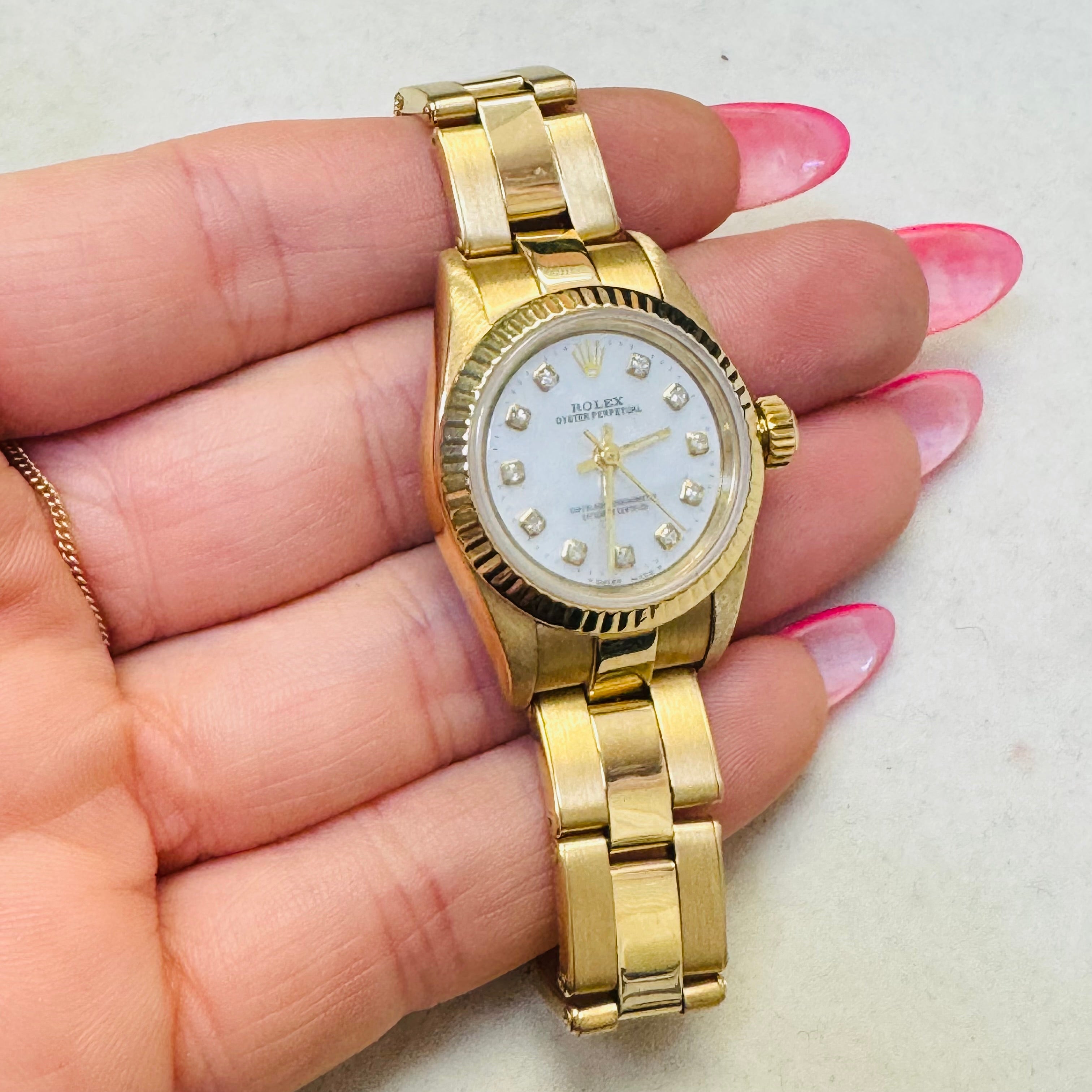 26MM 18K Yellow Gold Rolex Oyster Perpetual 1995