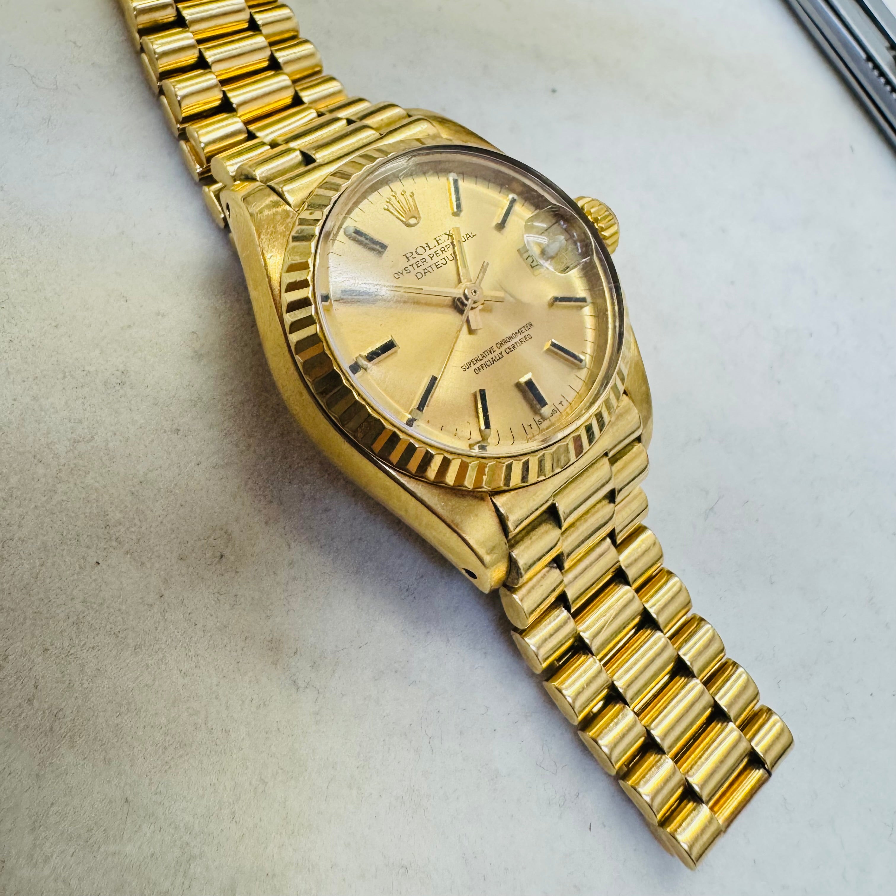 26MM 18K Yellow Gold Rolex President Ref.6917 1979