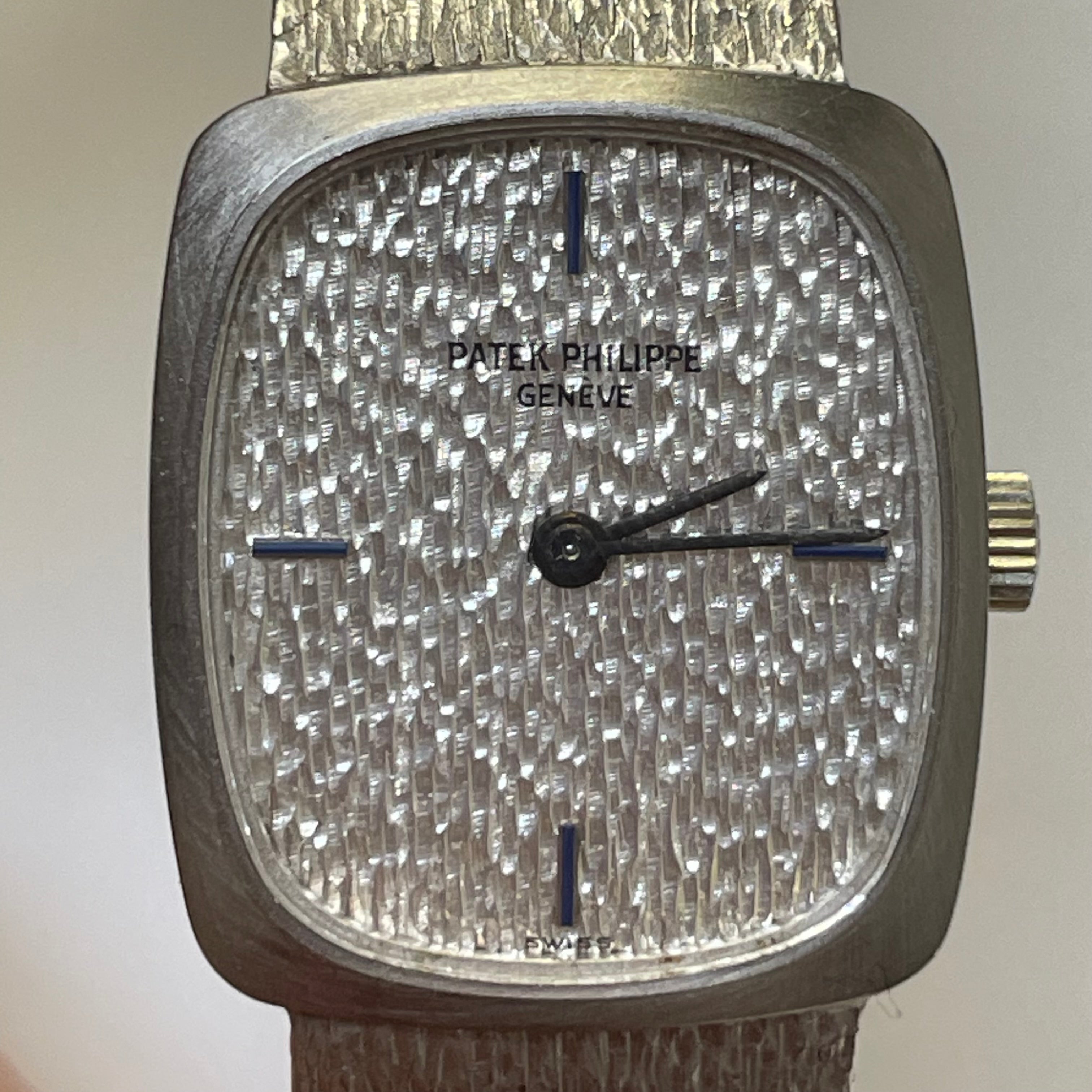 Patek Philippe 20mm 18K White Gold Vintage Ladies Wristwatch