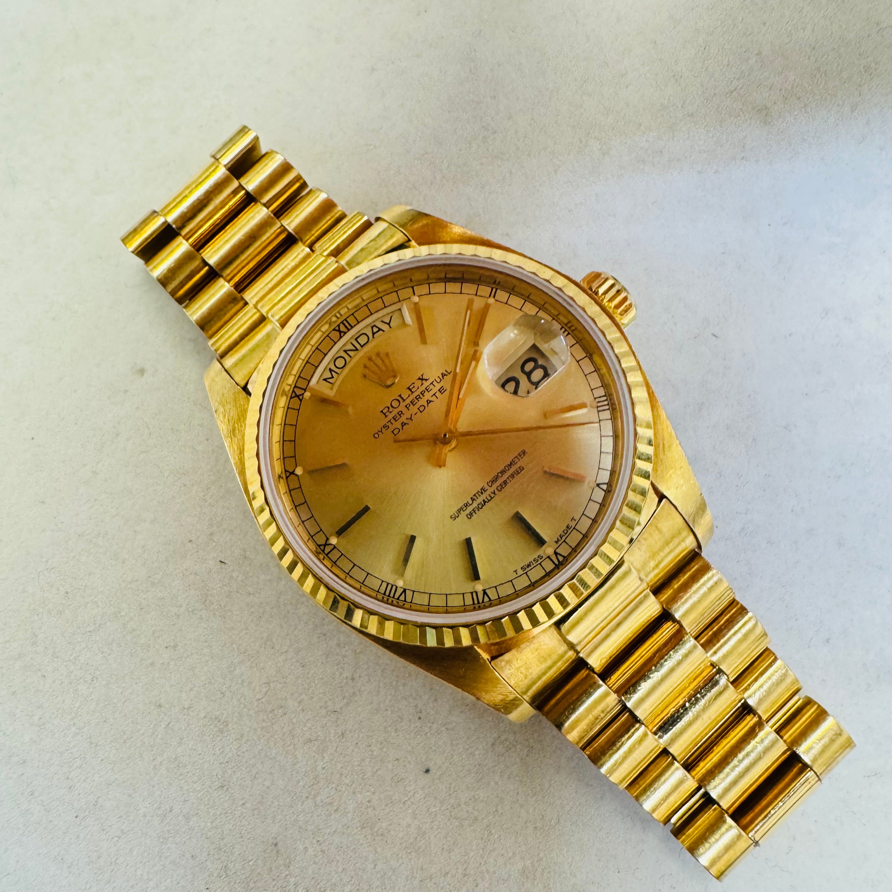 36MM 18K Yellow Gold Day Date President Ref. 18038  1979