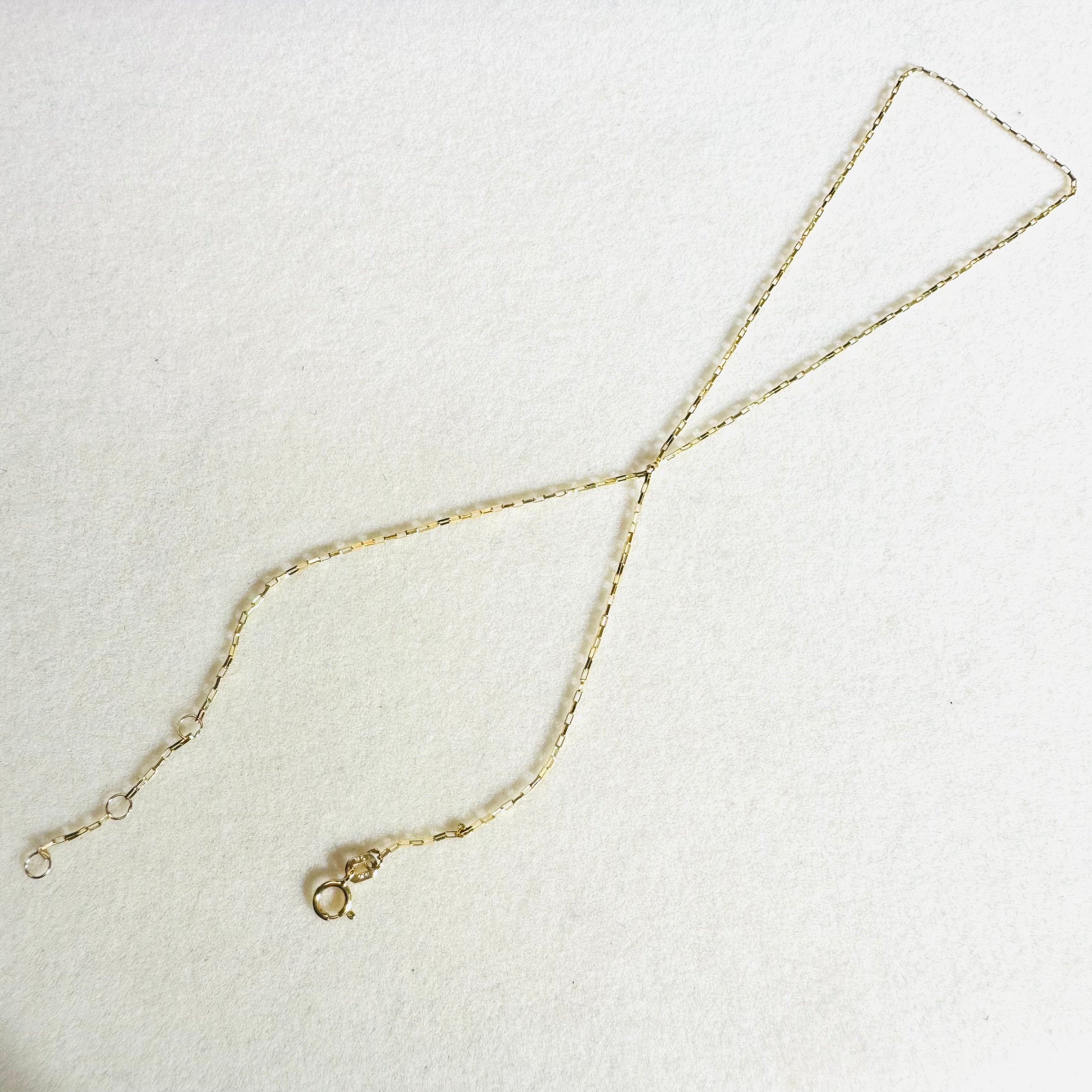 Unique Link X Style 14K Yellow Gold HandChain