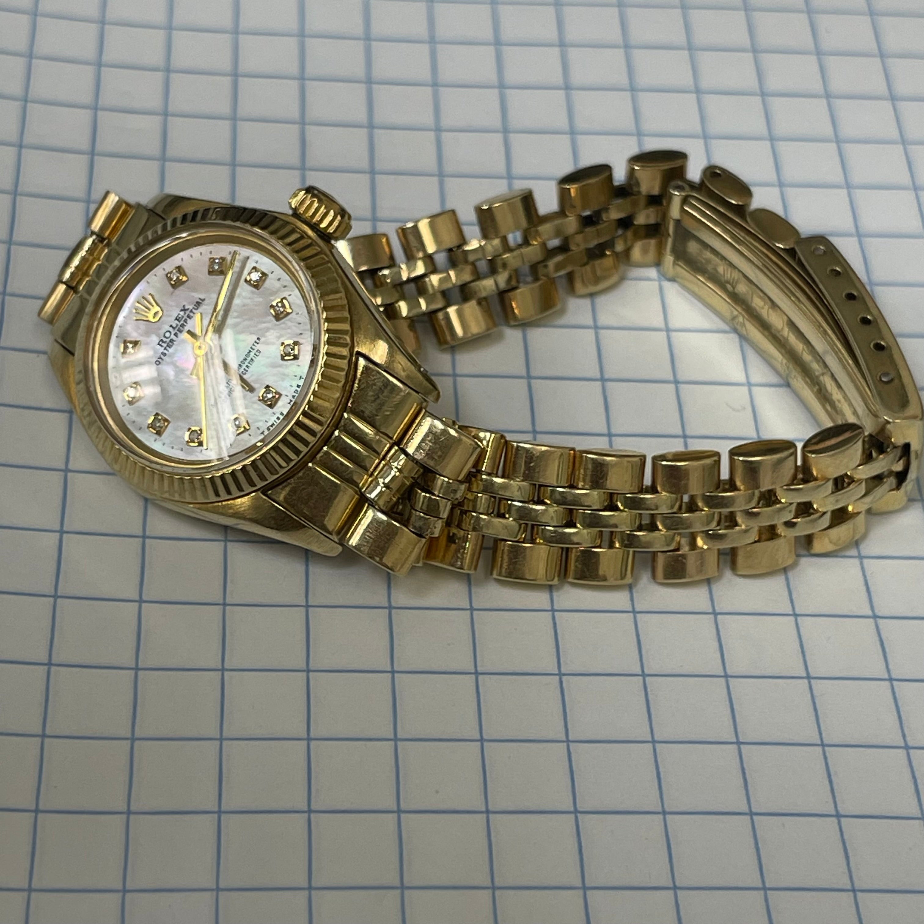 26mm 14K Yellow Gold Ladies Rolex Watch Ref. 6407070 1979-1980