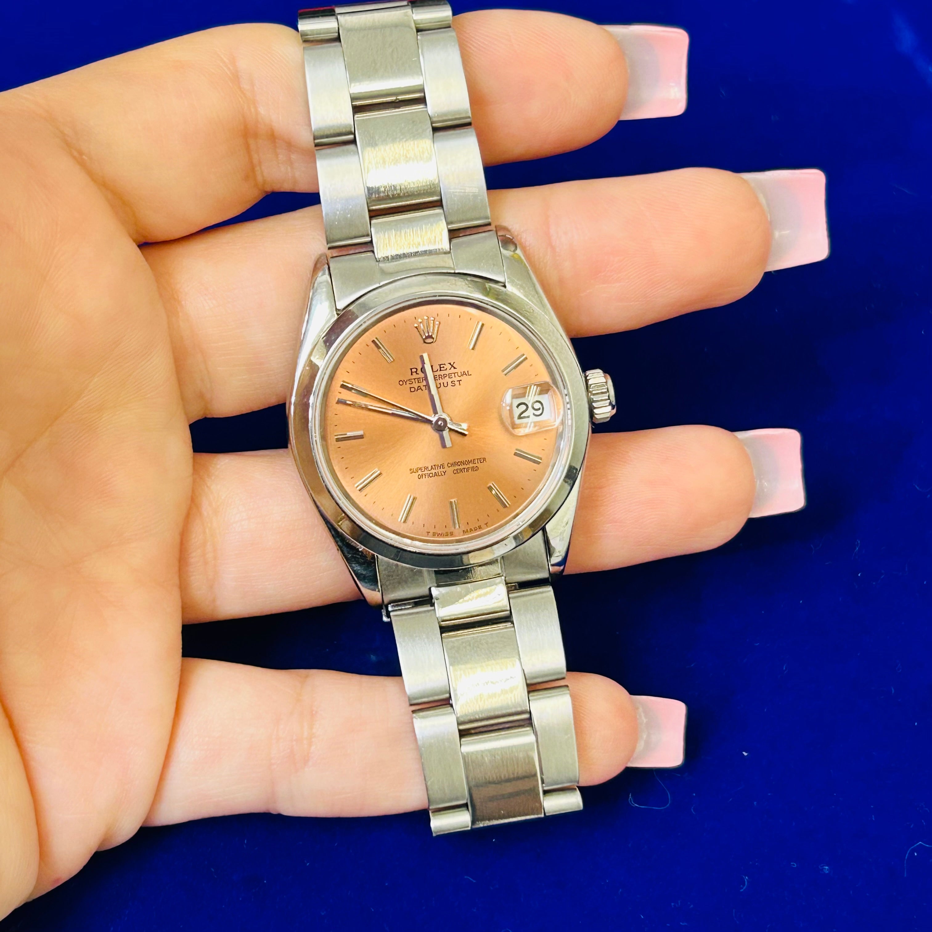 Vintage Stainless Steel 31MM Datejust Rolex Watch