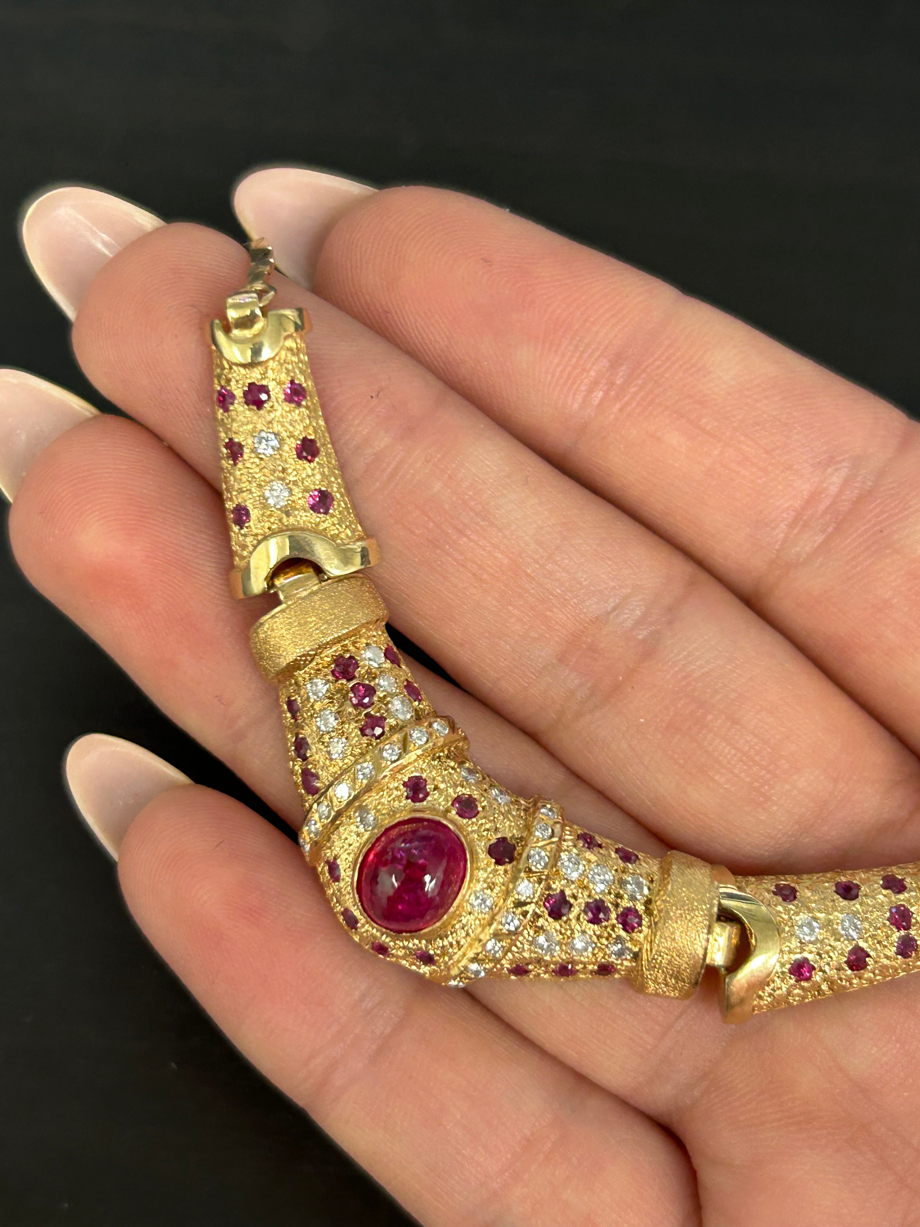 Vintage Diamond Ruby necklace