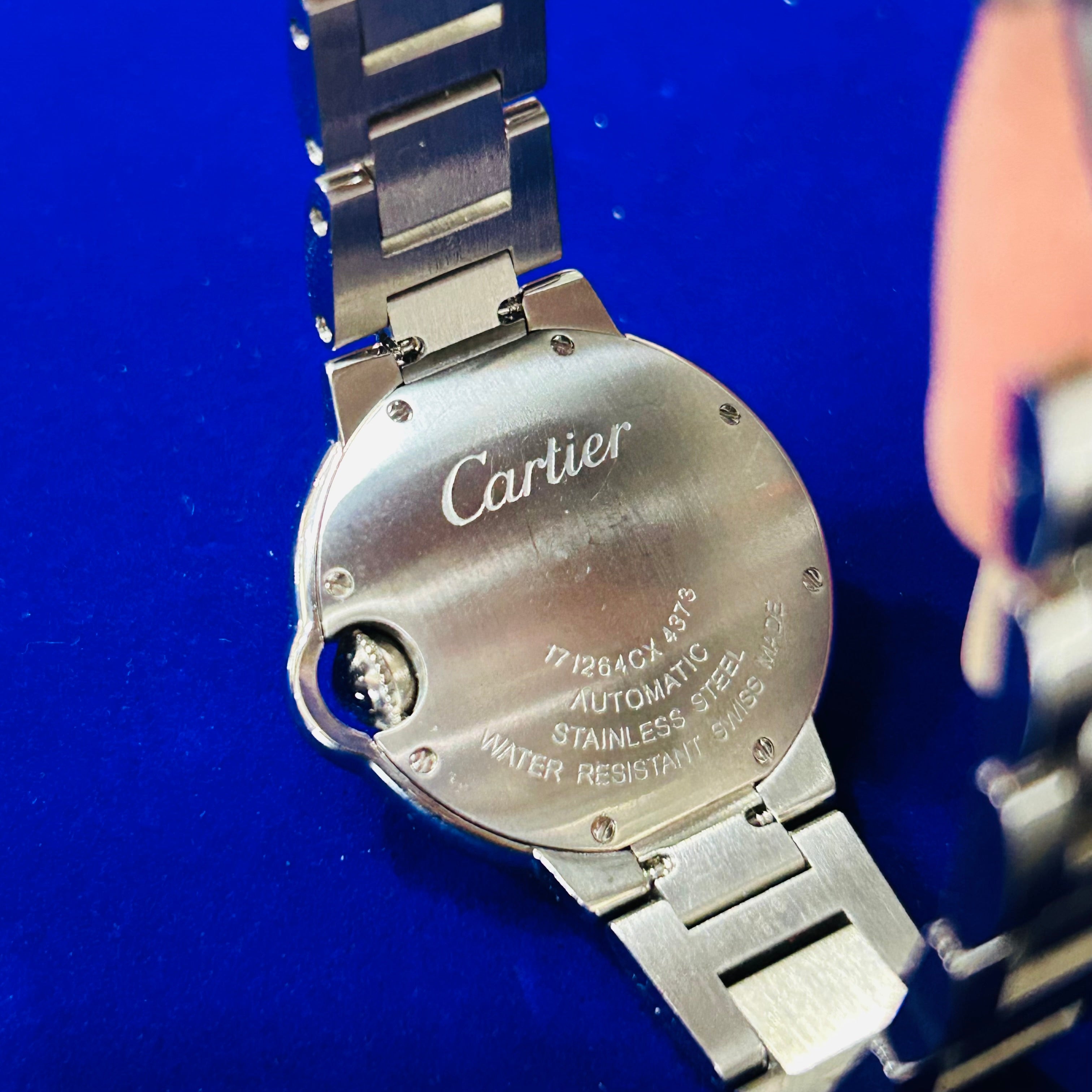 Cartier Ballon Bleu Light Pink  31MM Stainless Steel Automatic  7.25"