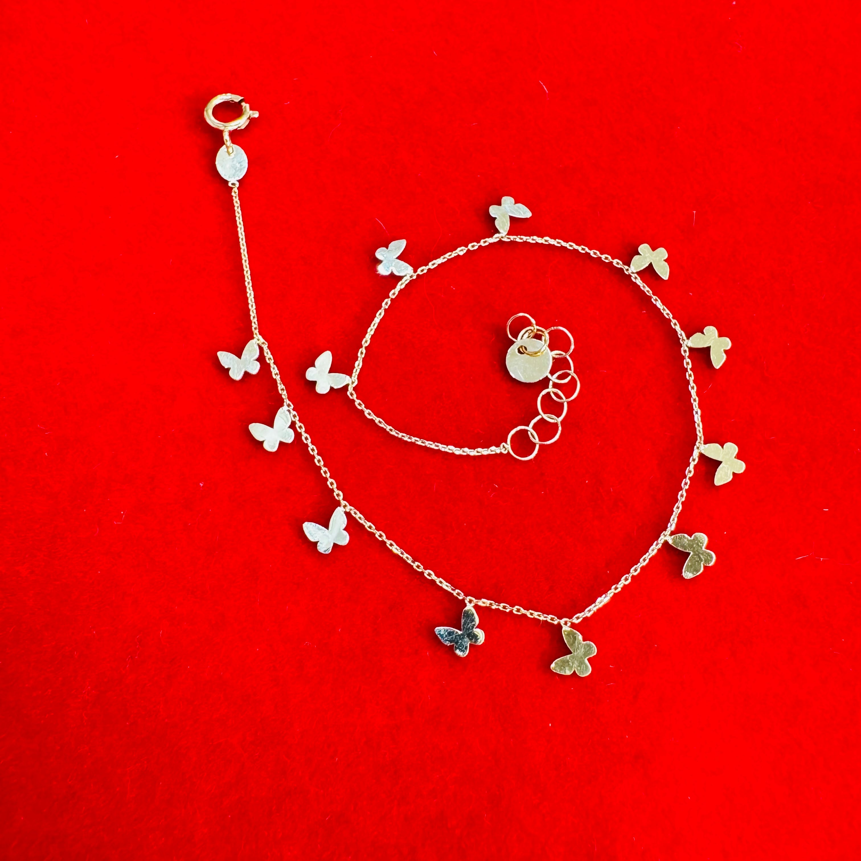 14K Yellow Gold Butterfly Bracelet