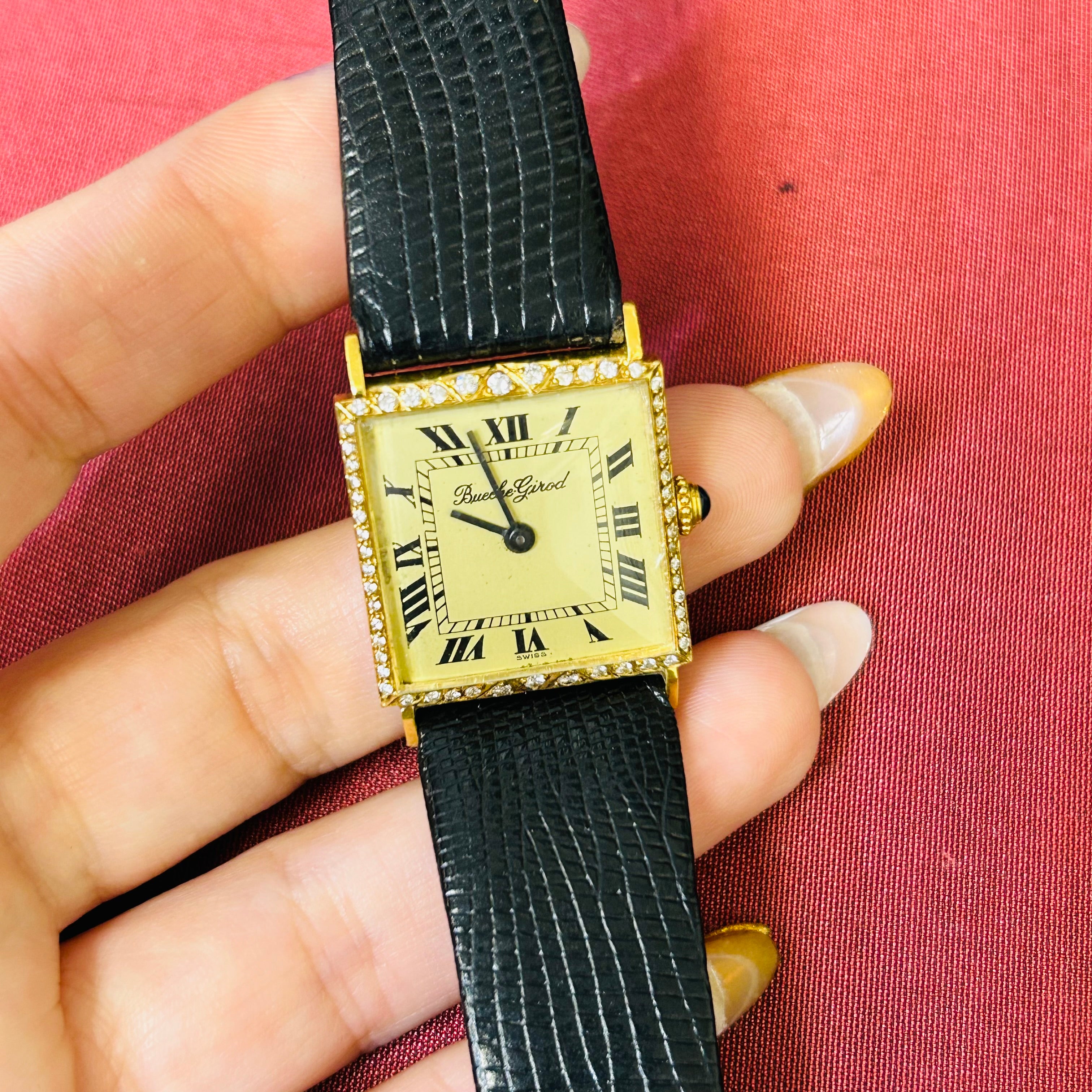 Bueche Girod With Diamonds Wrist Watch