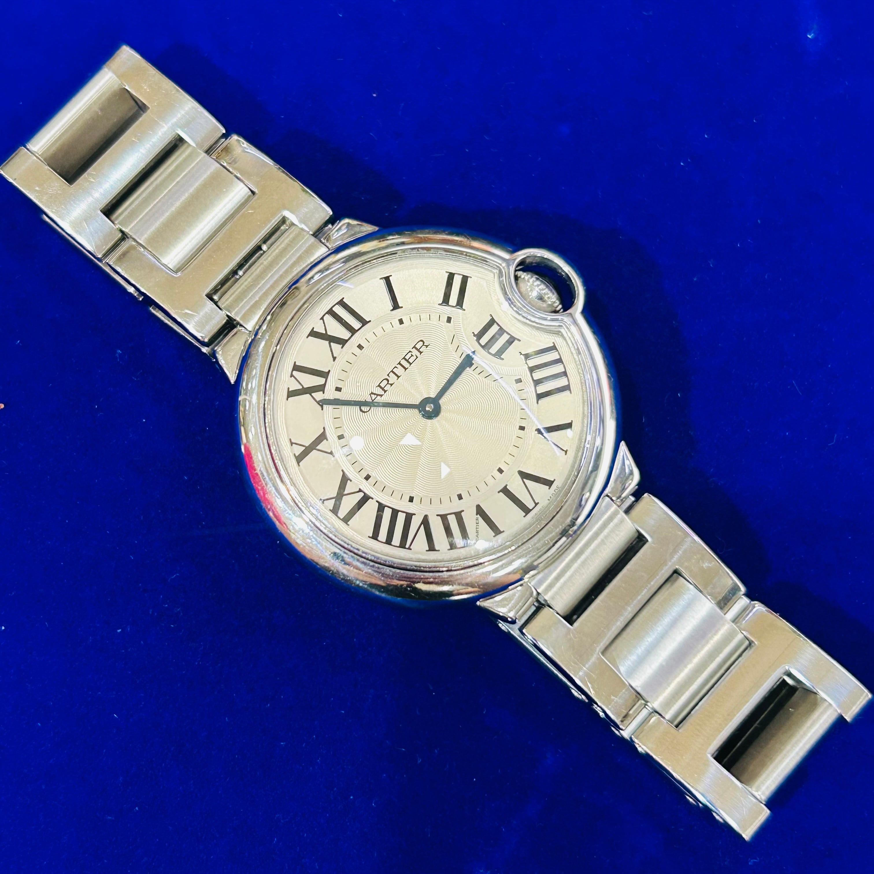 Cartier Ballon Bleu 36mm Stainless Steel Automatic With Papers Watch