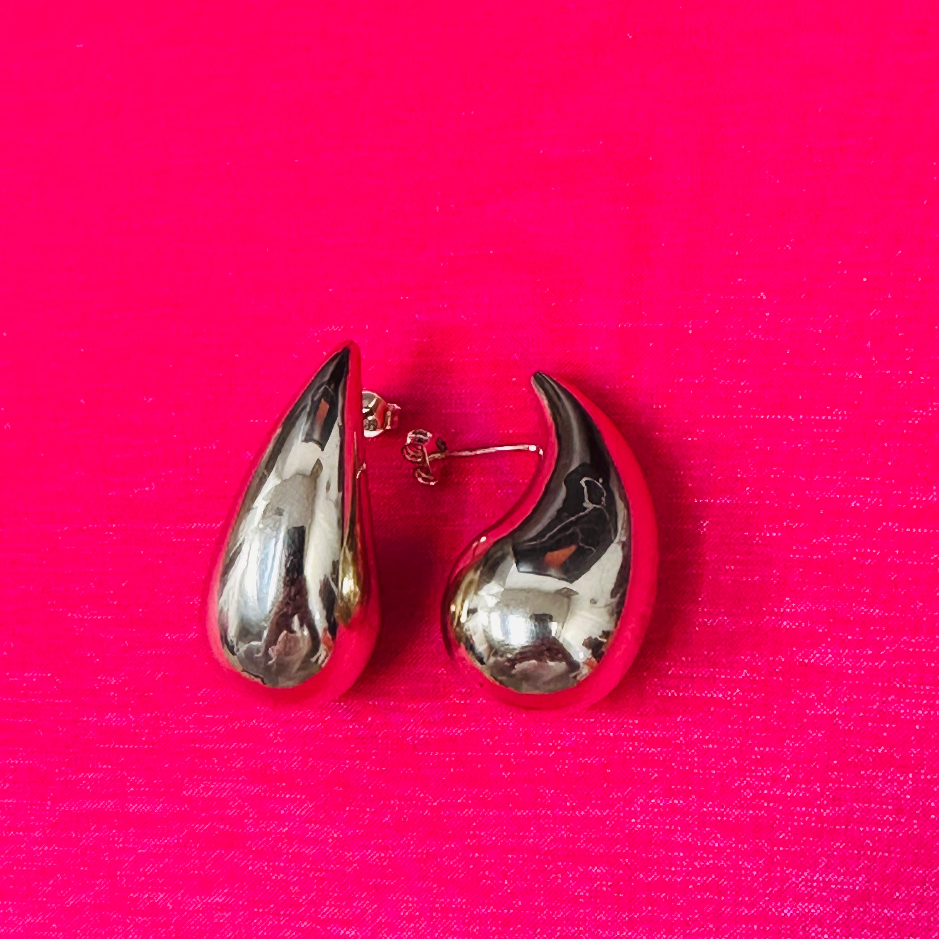 14K 1.3" Large Tear Drop Earrings