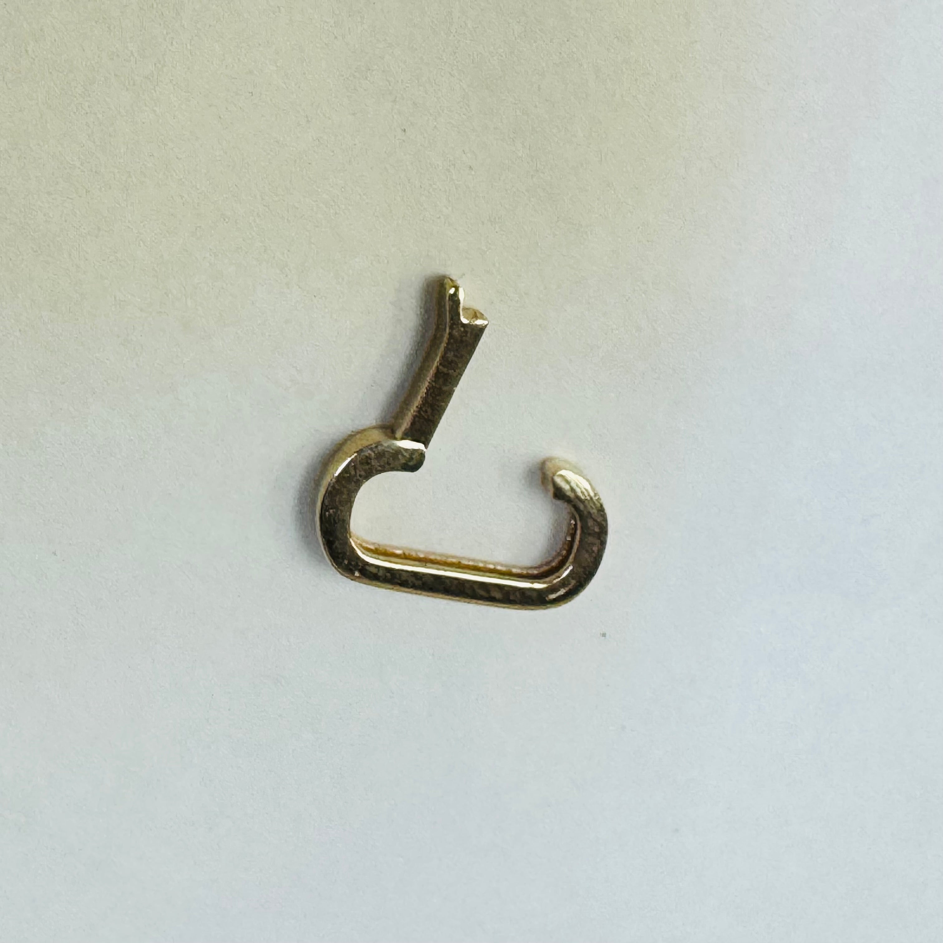 Solid 14K Gold Oval Charm Connecter