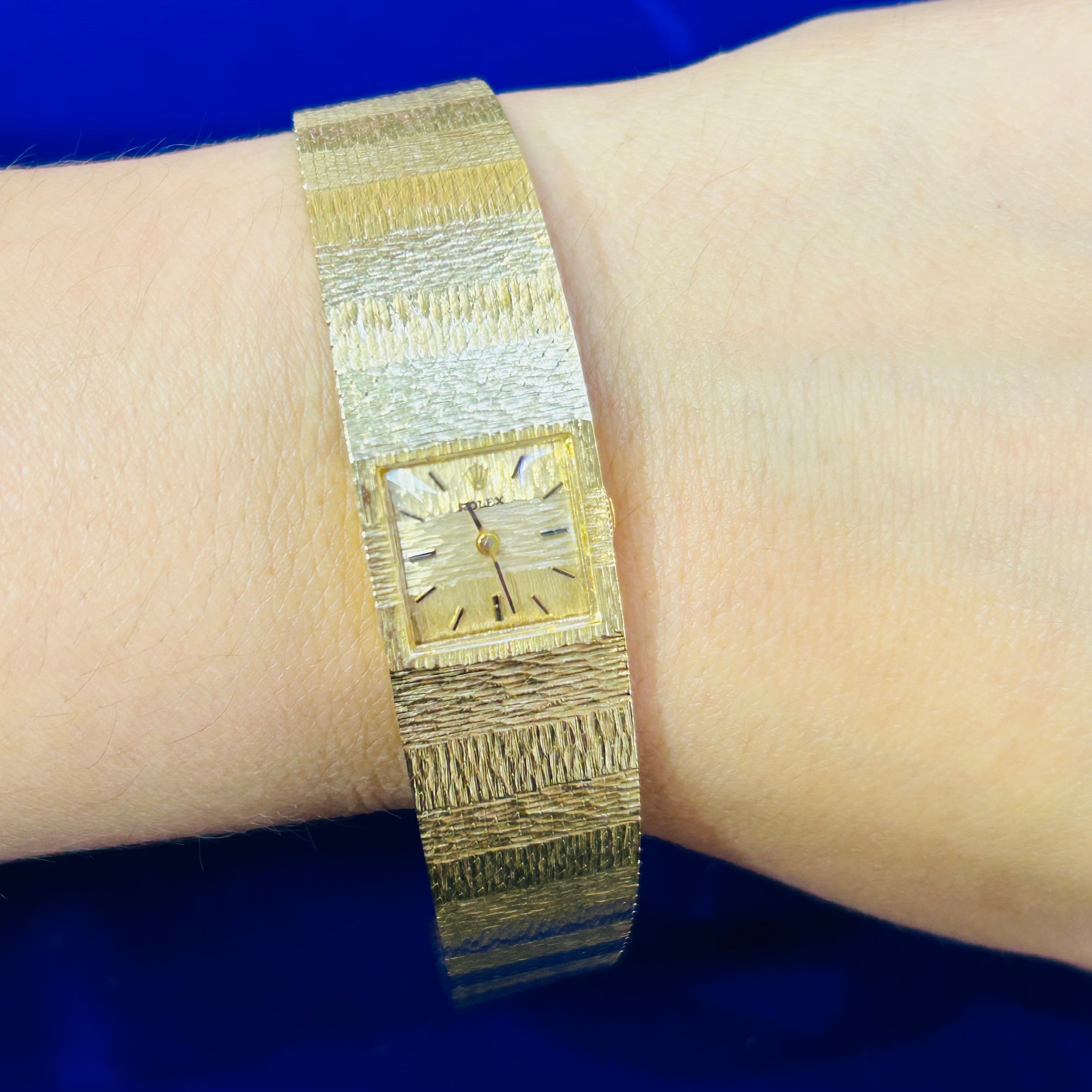 Vintage 14K Yellow Gold Fancy Rolex Watch