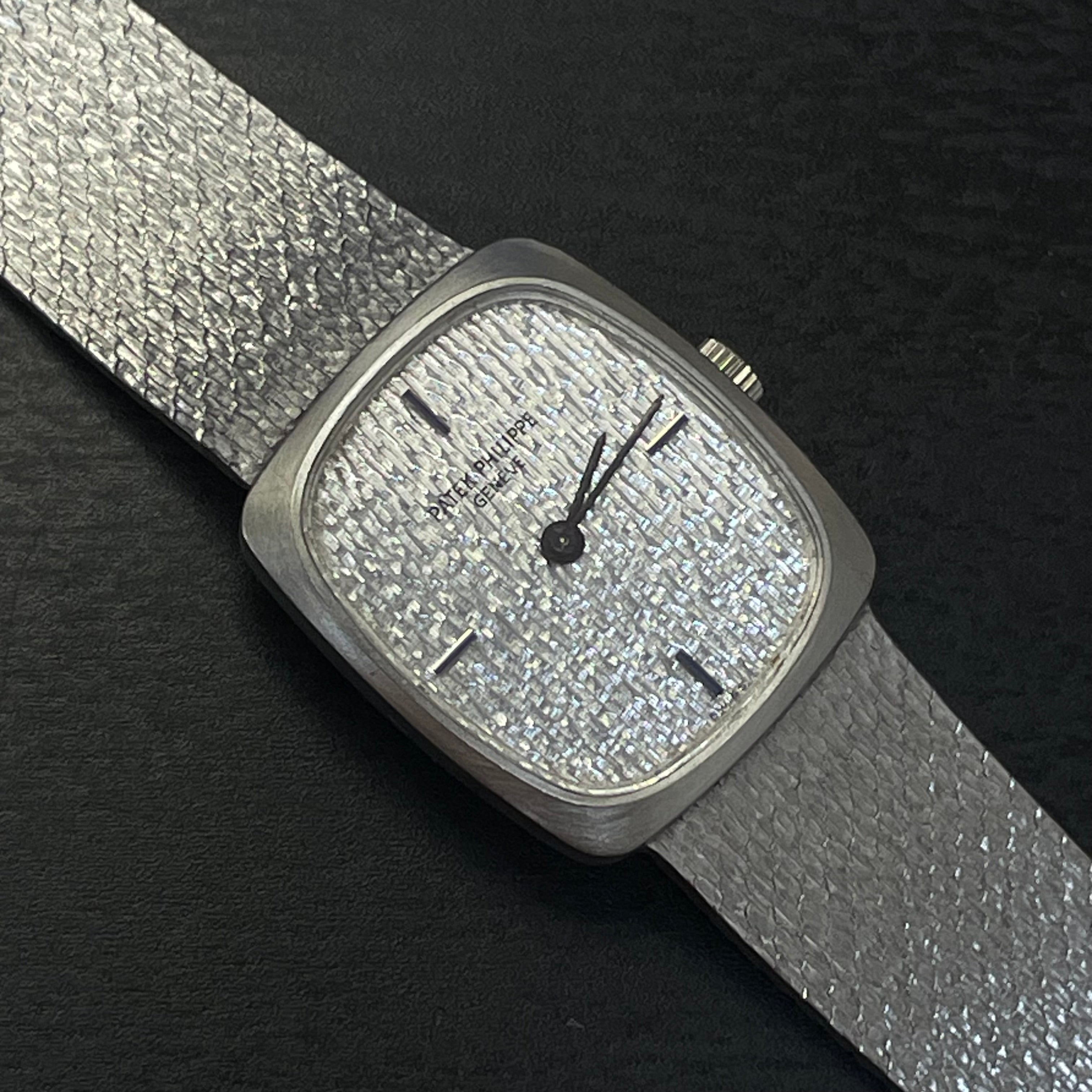 Patek Philippe 20mm 18K White Gold Vintage Ladies Wristwatch