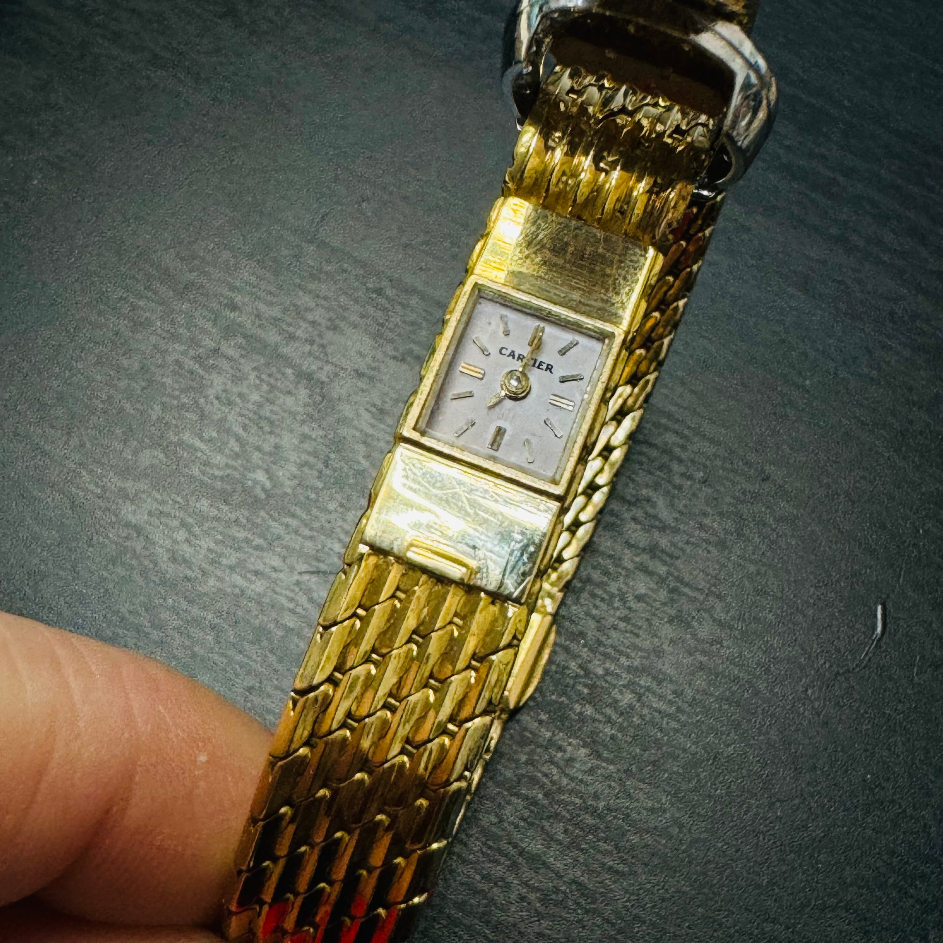 18K Yellow Gold Cartier Hidden Buckle Watch