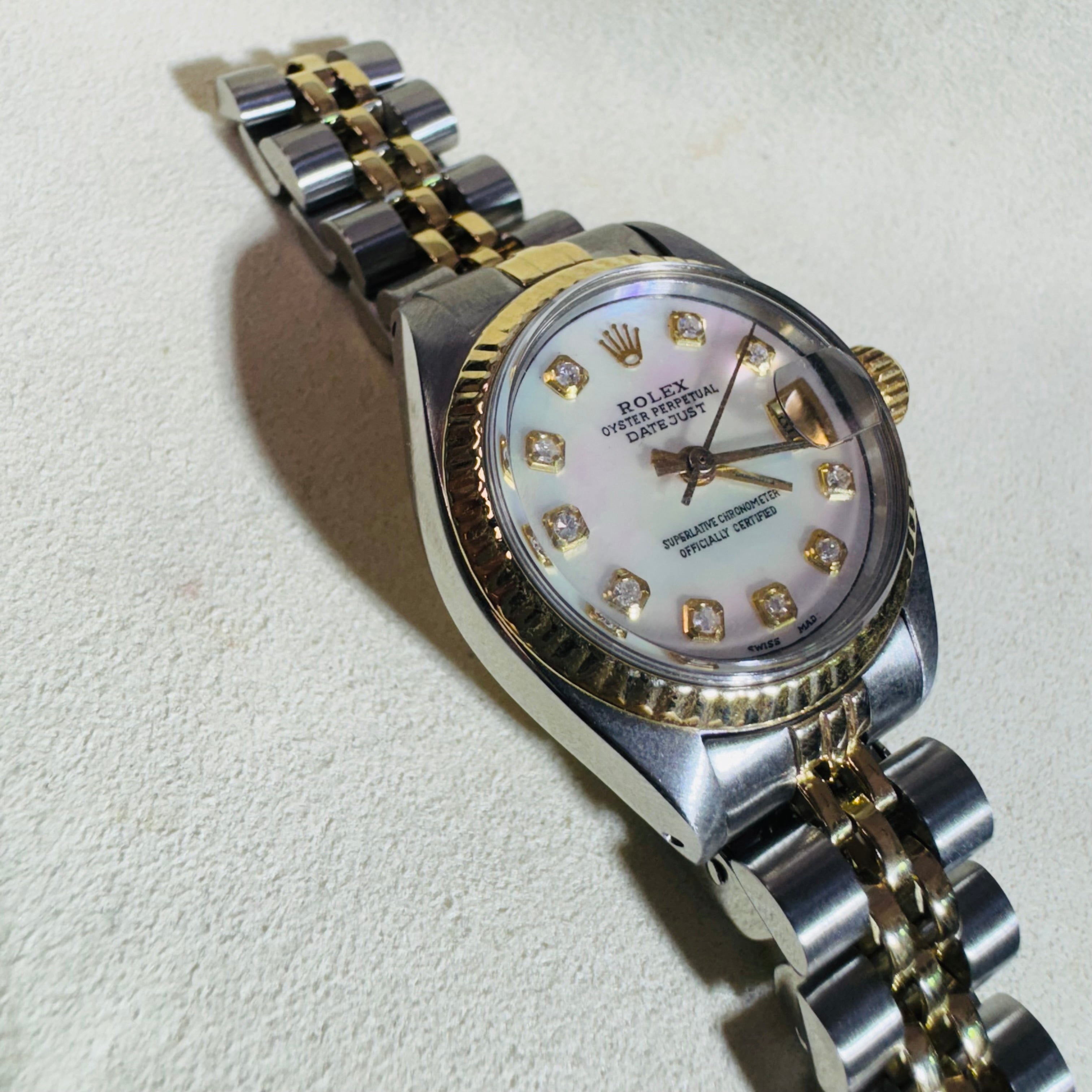 Stainless Steel & 14K Yellow Gold 26MM Oyster Perpetual Date Rolex Watch