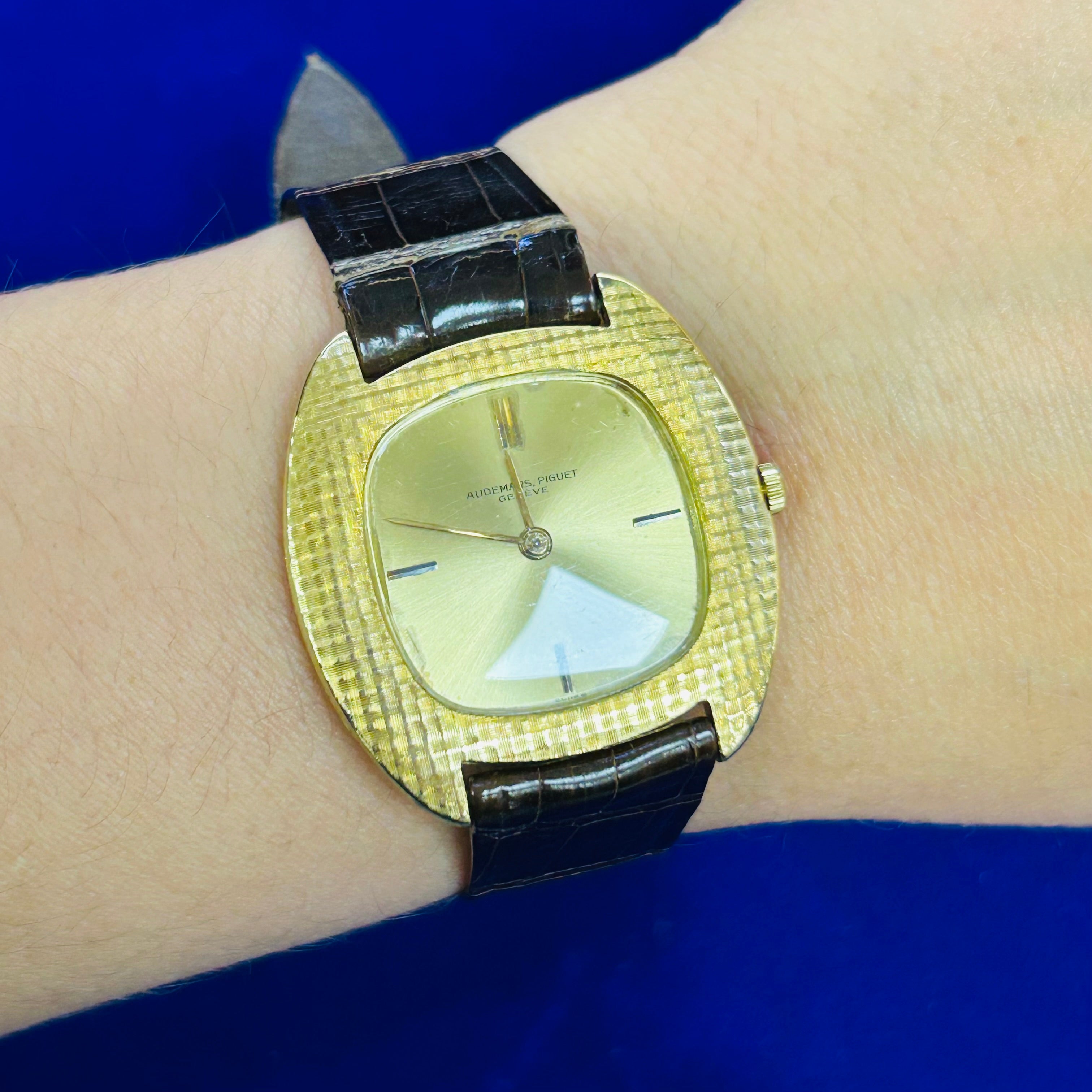Aduermas Piguet Fine and ultra thin, 18K yellow gold wristwatchMade circa 1960