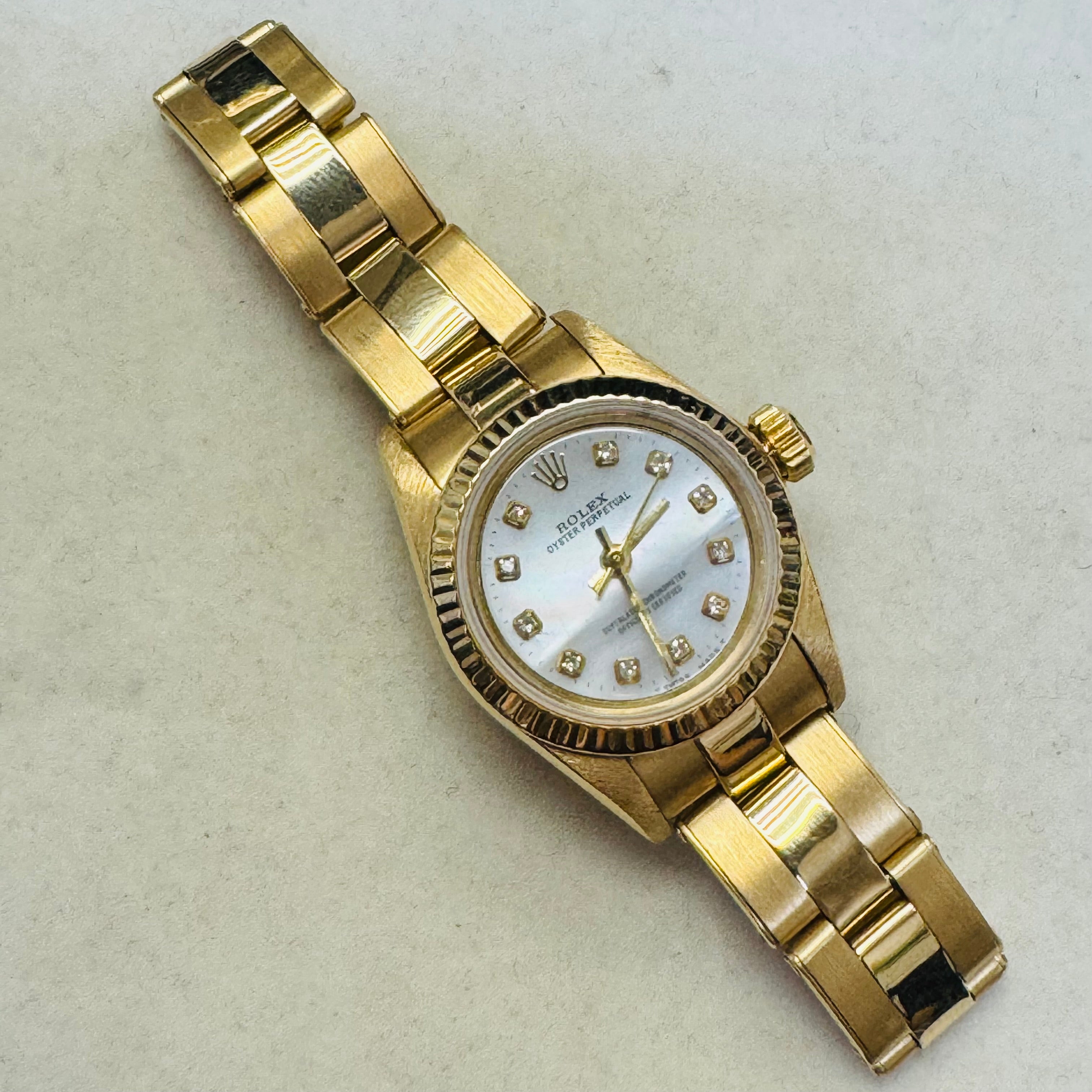26MM 18K Yellow Gold Rolex Oyster Perpetual 1995