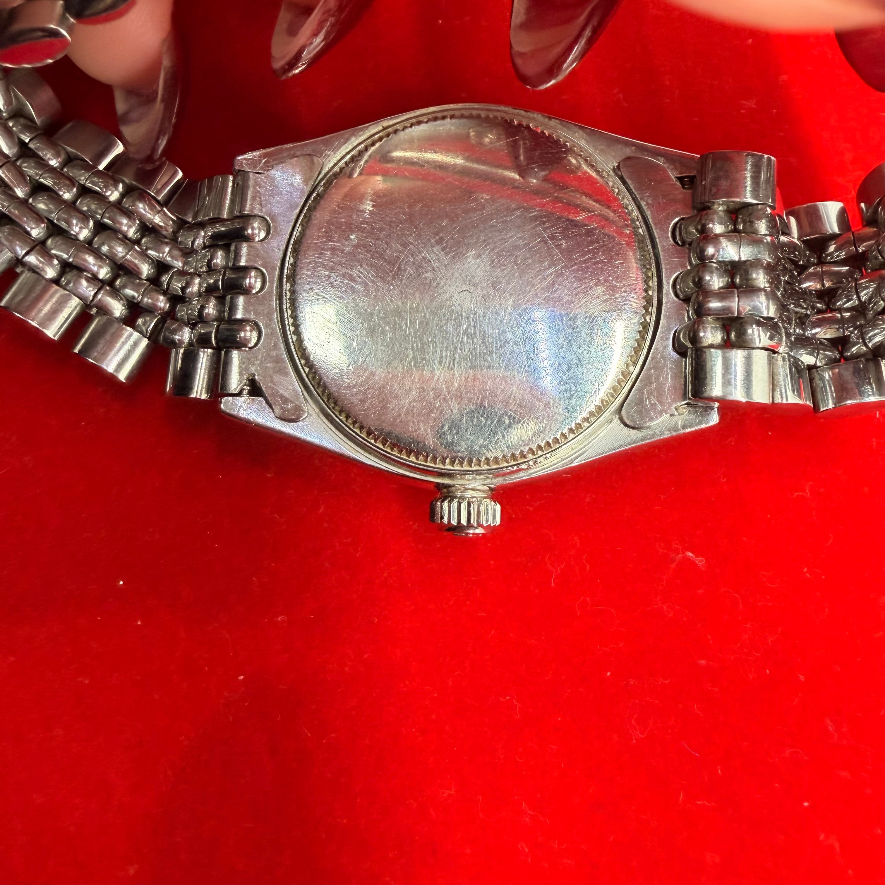 Vintage Stainless Steel 31MM Oysterl Date Rolex Watch Ref.4734 7.5" with papers