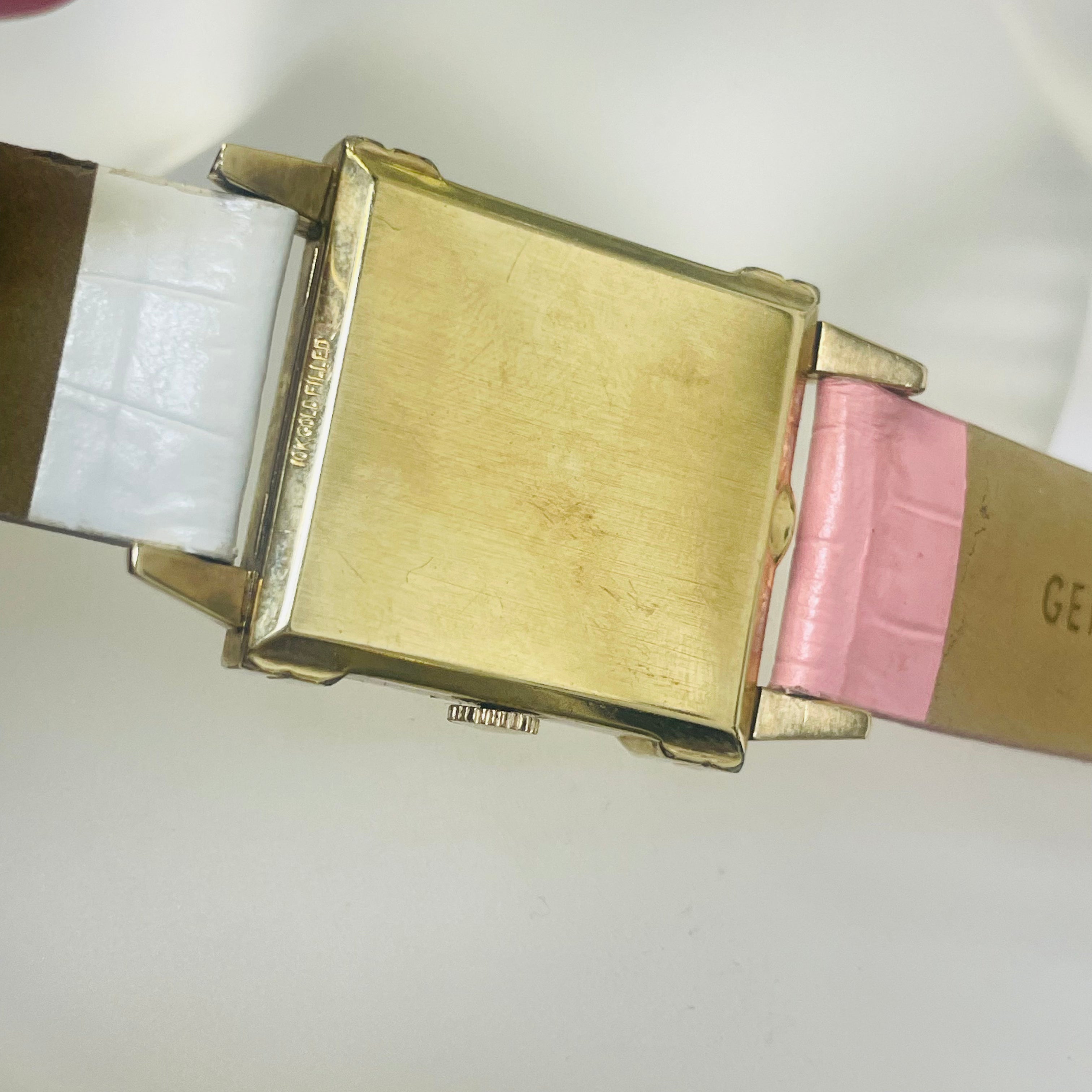 26mm Vintage Longines Gold Filled Tank Wrist Watch