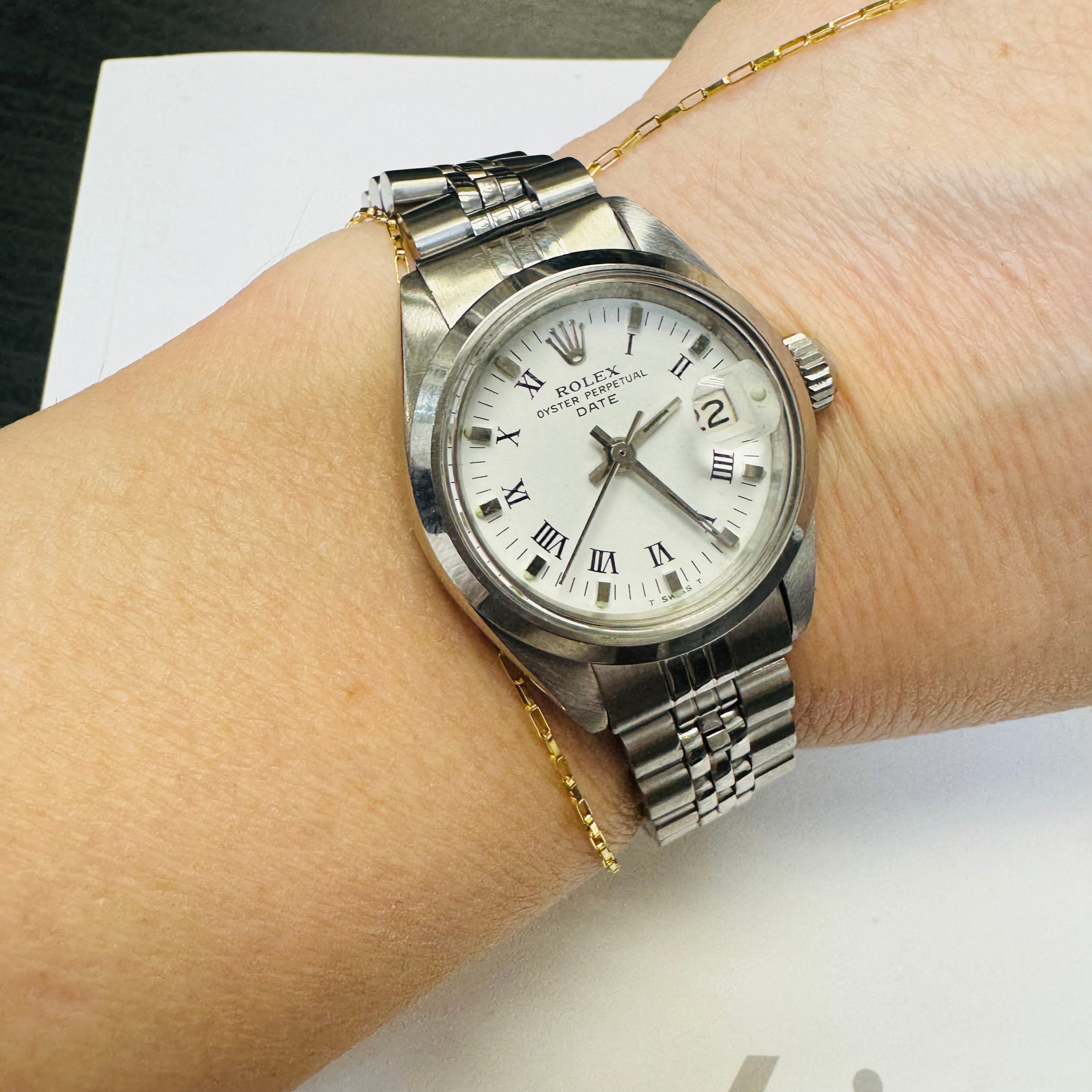 26mm Stainless Ladies Rolex Watch Year 1978 with Jubilee Band