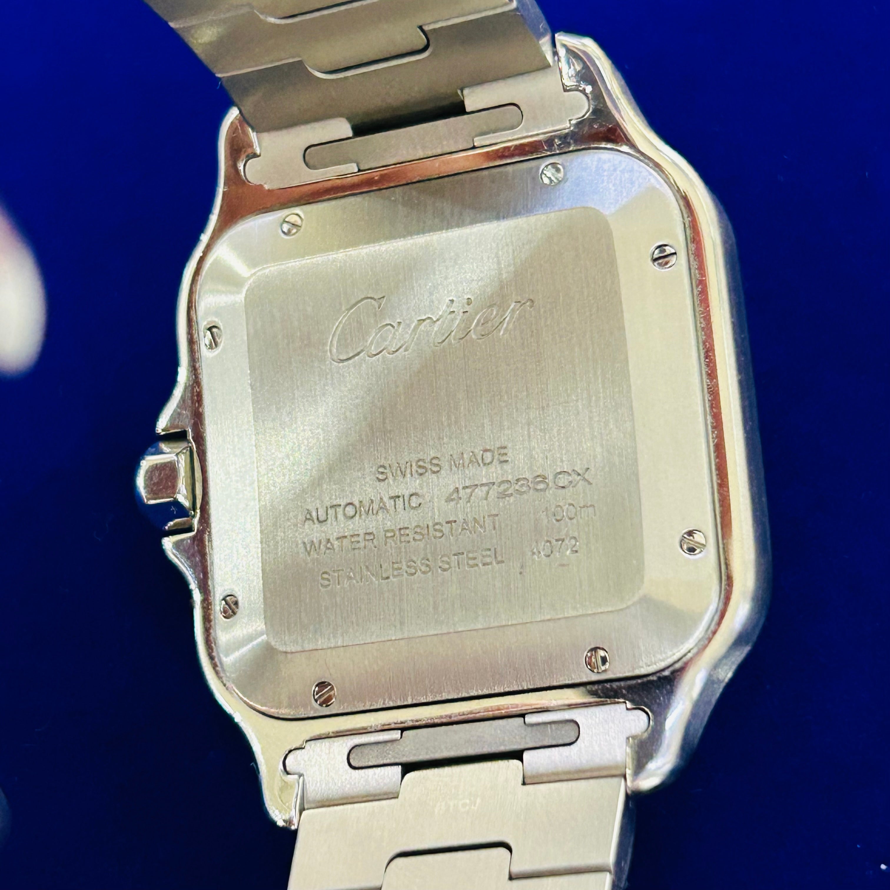 Cartier Large Santos White Men's Watch - 477236CX