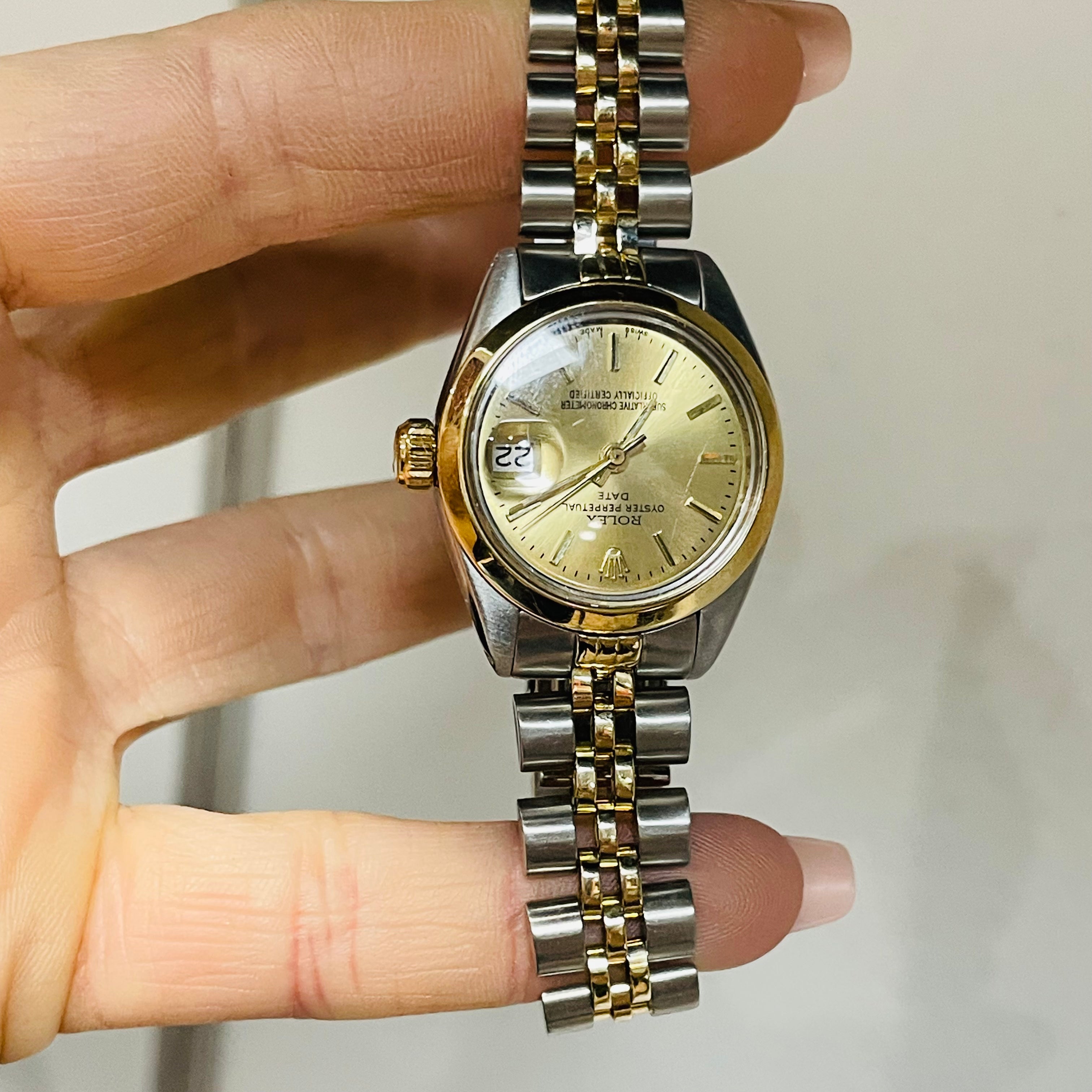 26mm Stainless Steel and Yellow Gold Ladies Rolex Watch