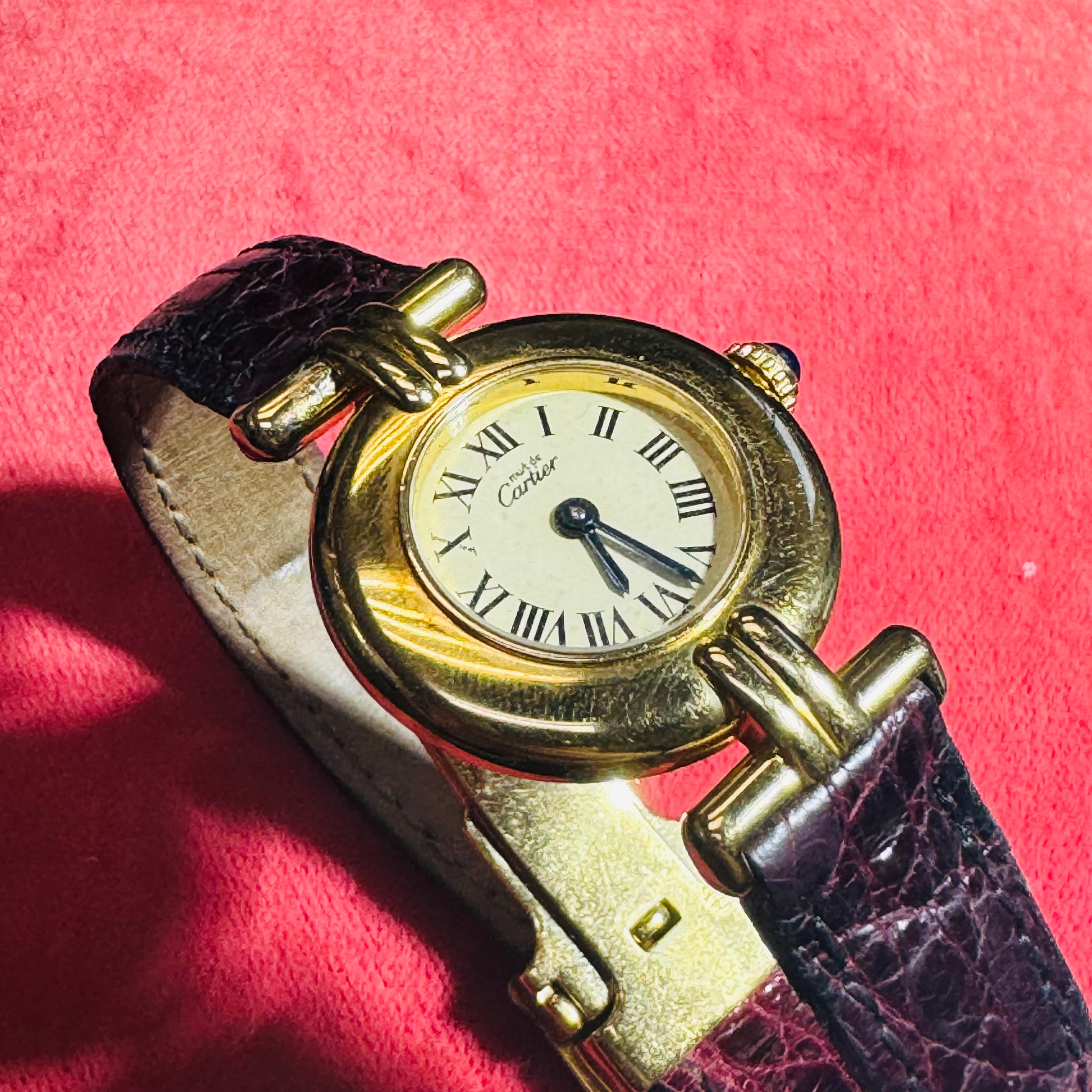 Must De Cartier Colisée Yellow Gold Vermeil Watch