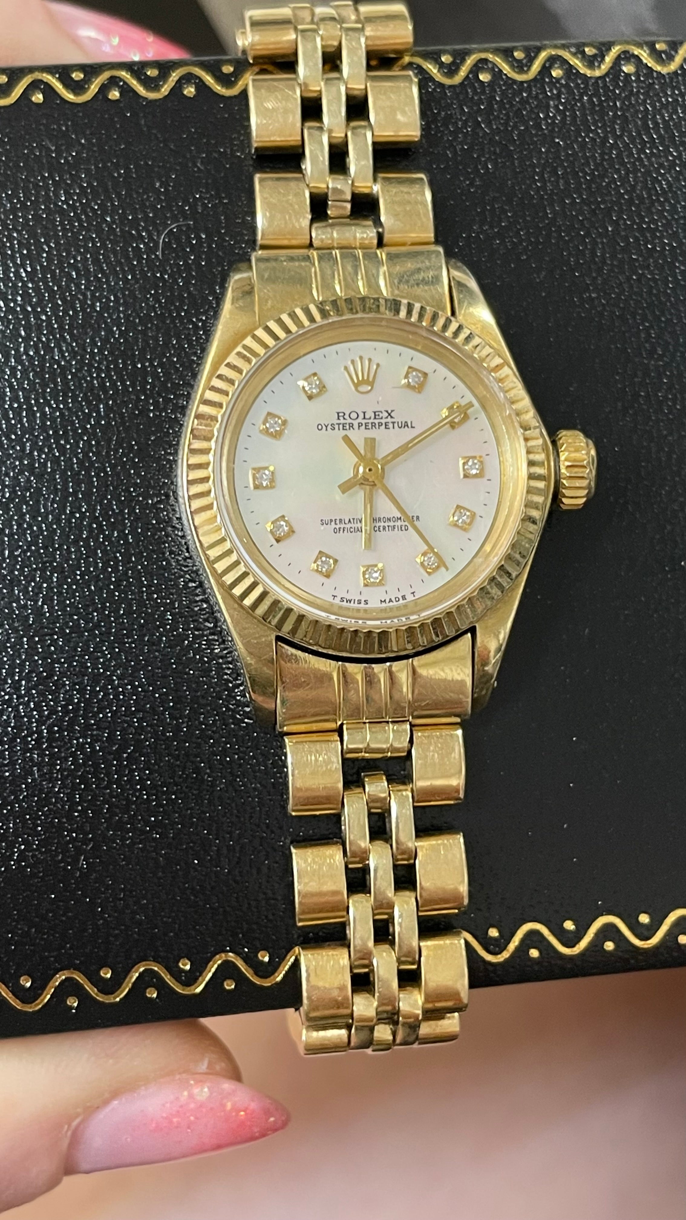 26mm 14K Yellow Gold Ladies Rolex Watch Ref. 6407070 1979-1980