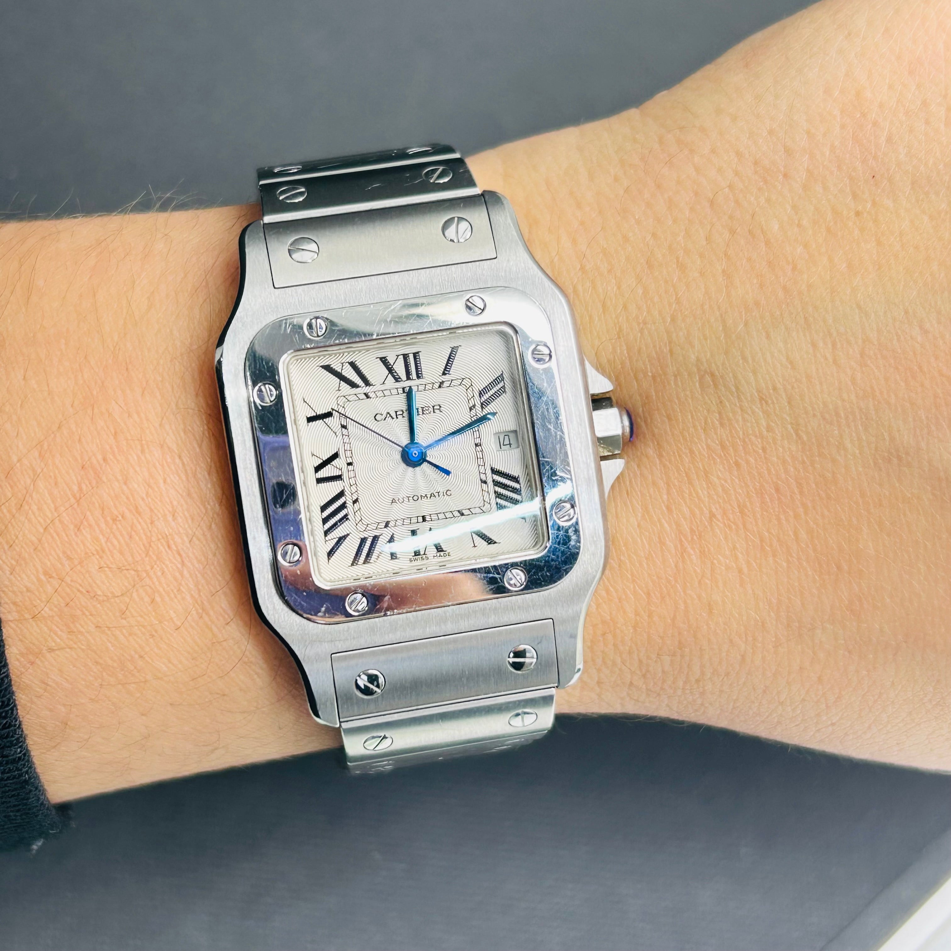 Stainless Steel Cartier Santos Large size