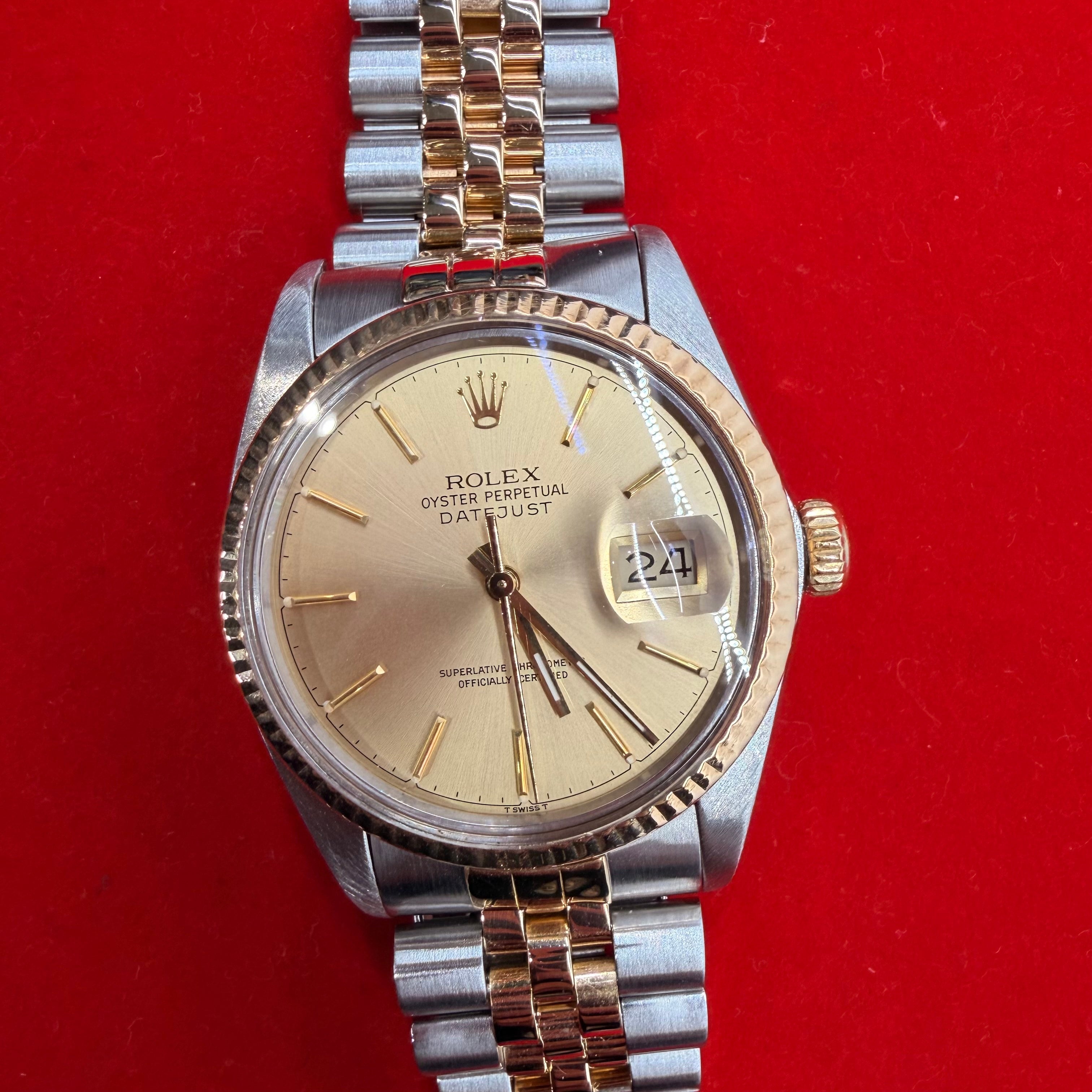 36MM Two Tone 18K&Stainless Steel Date Just Rolex Ref.16013  7"
