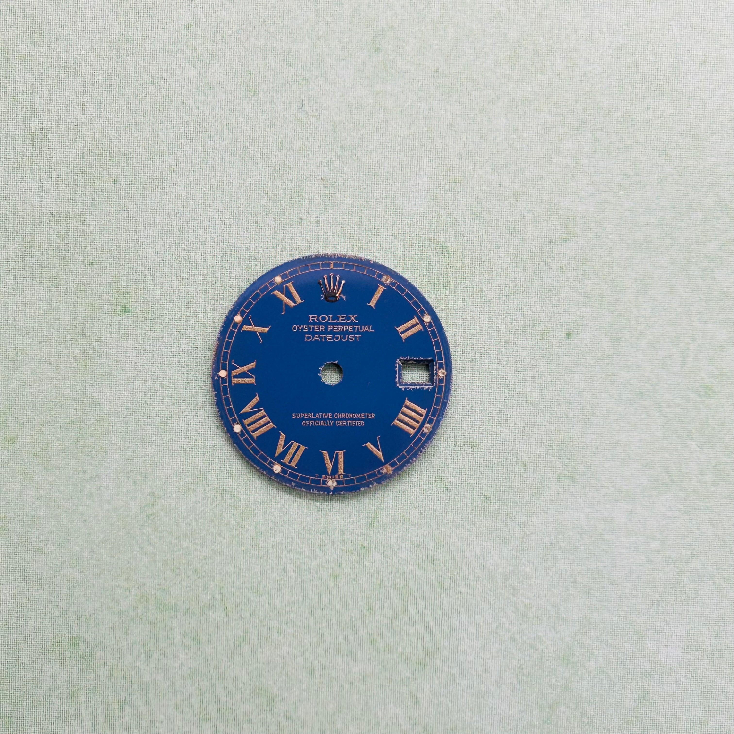 Blue Buckley Dial for 26mm DateJust Rolex Watch