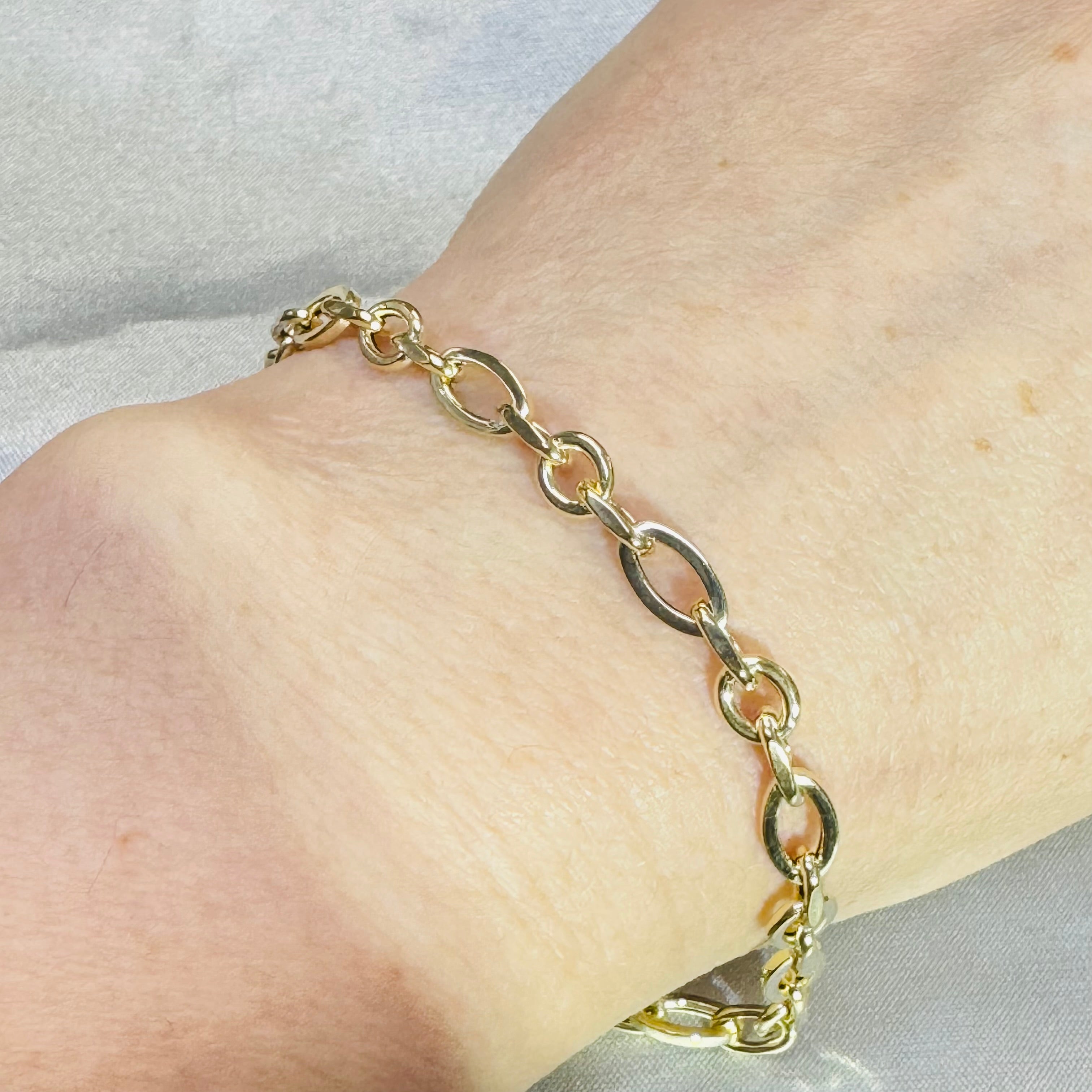 10K Yellow Gold Multi Link Bracelet