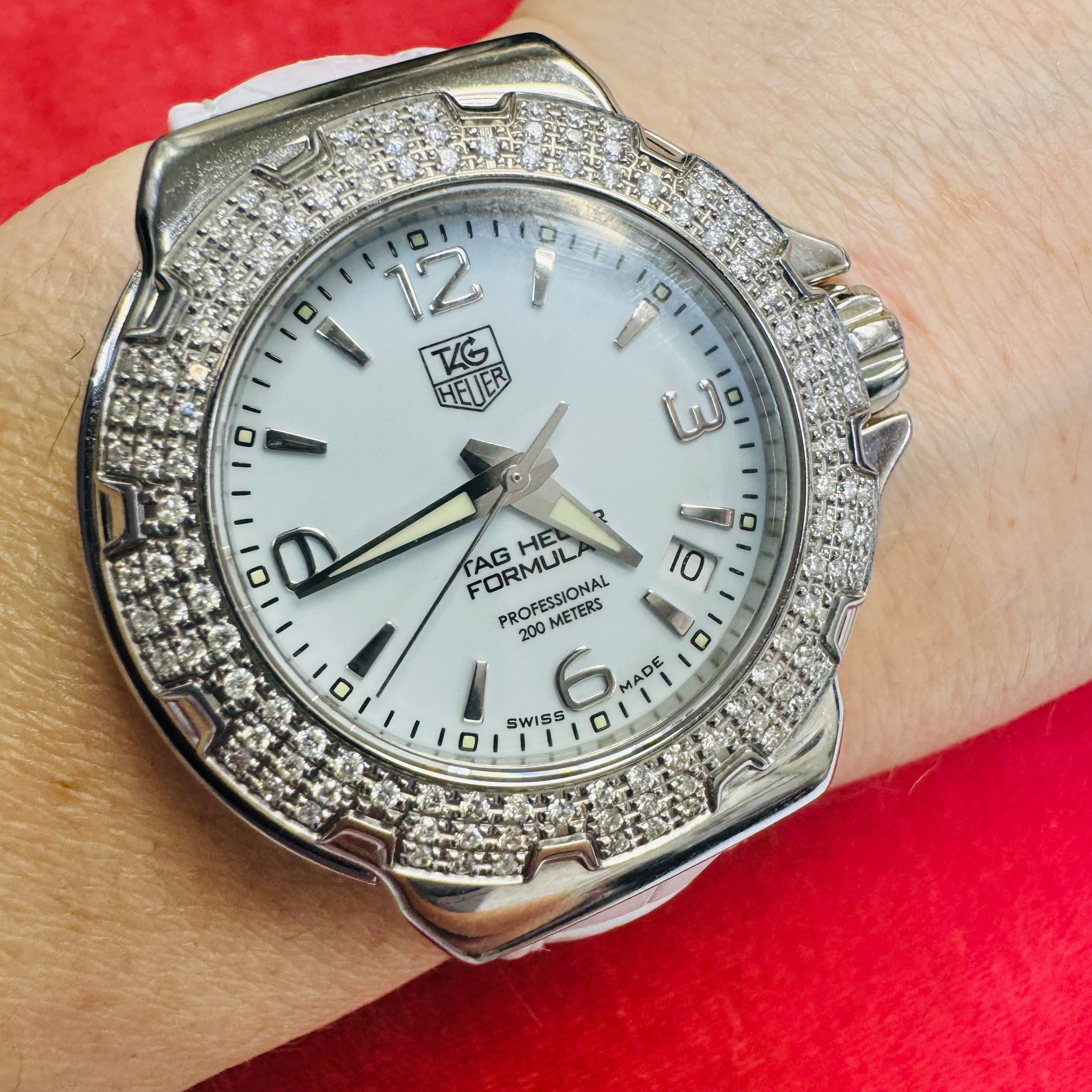 36mm Ladies Diamond Bezel Tag Tagheuer Formula 1 Watch