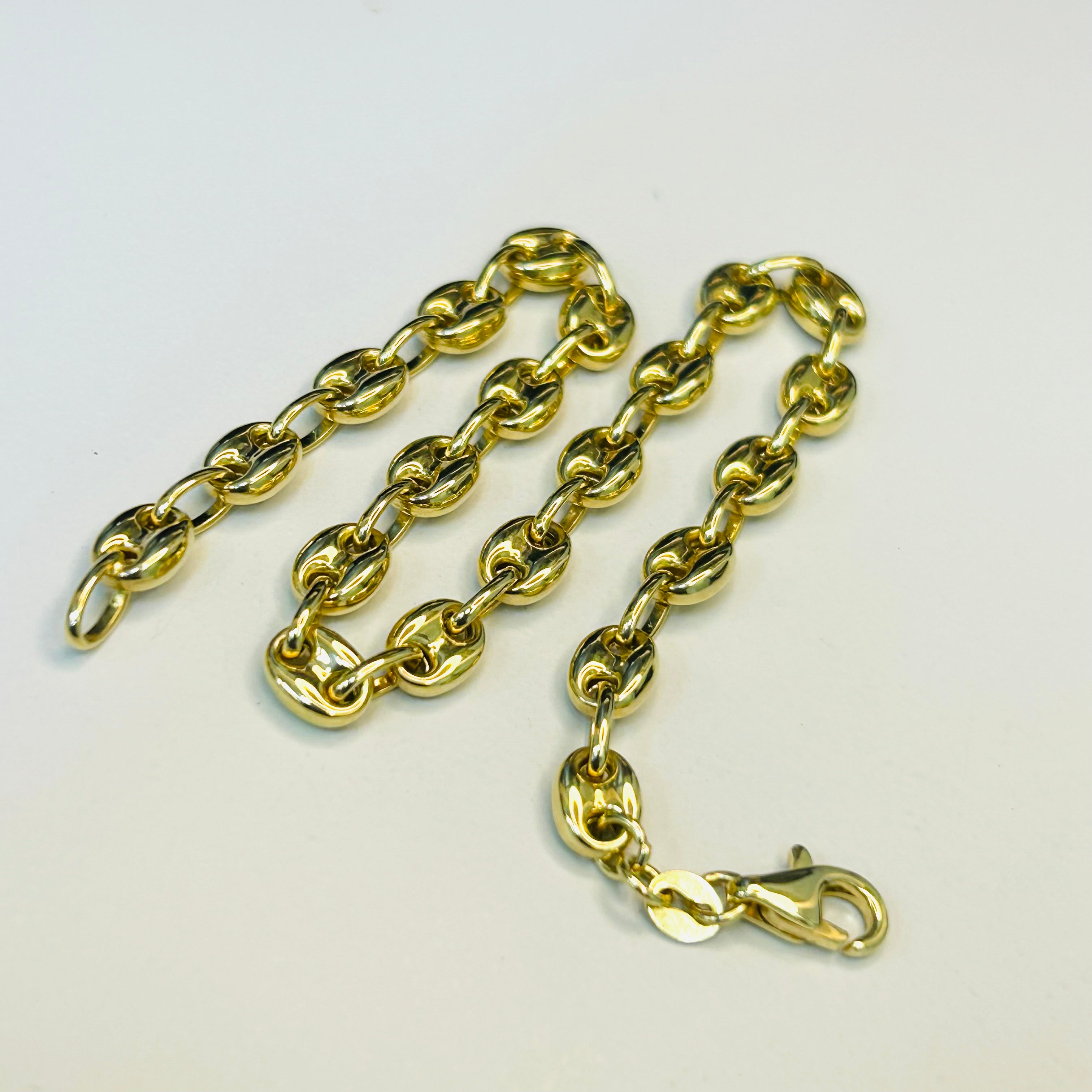 5mm 14K Yellow Gold Mariner Link Bracelet